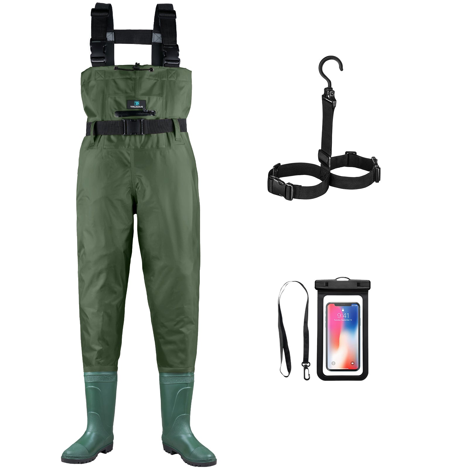 Trudave Fishing Waders with Boots for Men and Women-Green – TRUDAVE Gear