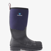 Trudave Men's 6mm Neoprene Anti Slip Rubber Rain Boots for Working & Hunting - Blue