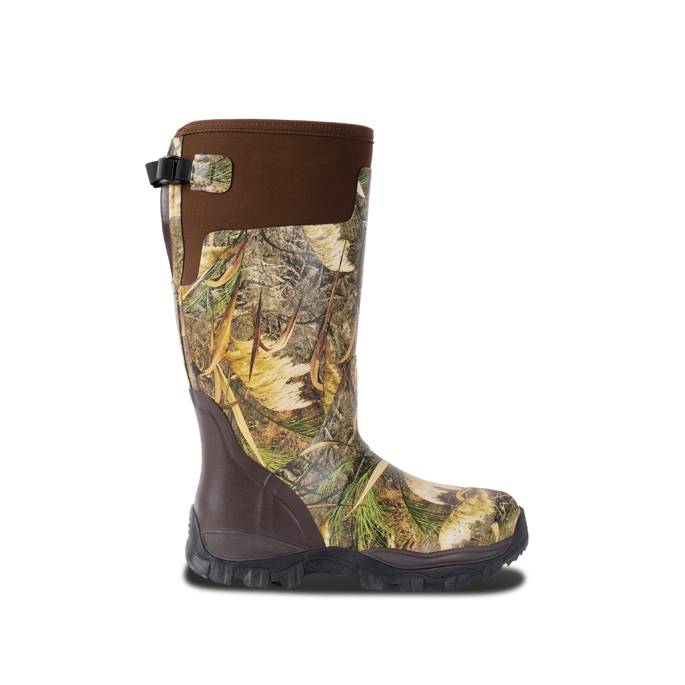 Trudave StreamTrek Series men’s tall waterproof camo hunting boots for rugged outdoor use