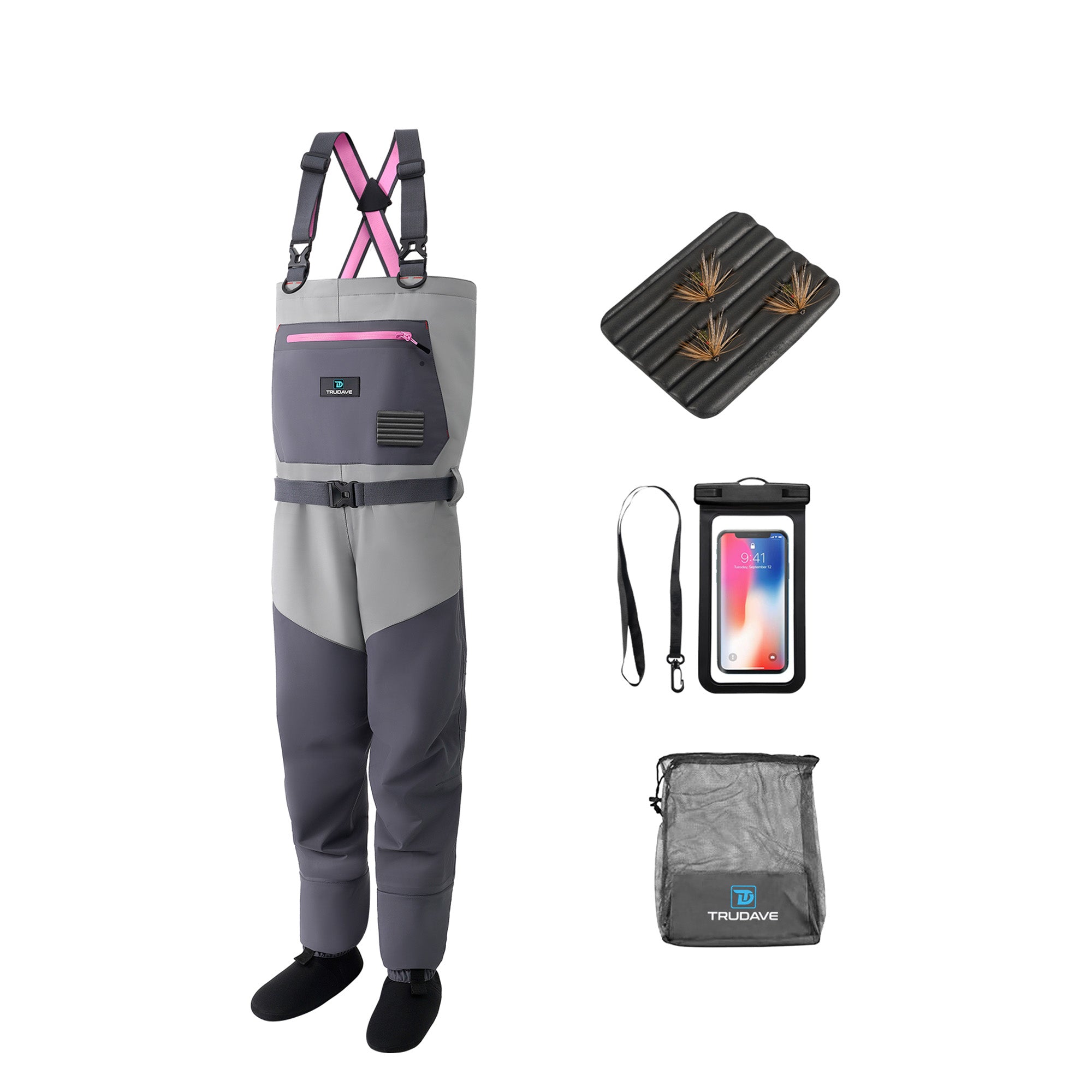 Trudave FemmeFlow Series Women's Waterproof Breathable Fishing Chest Waders