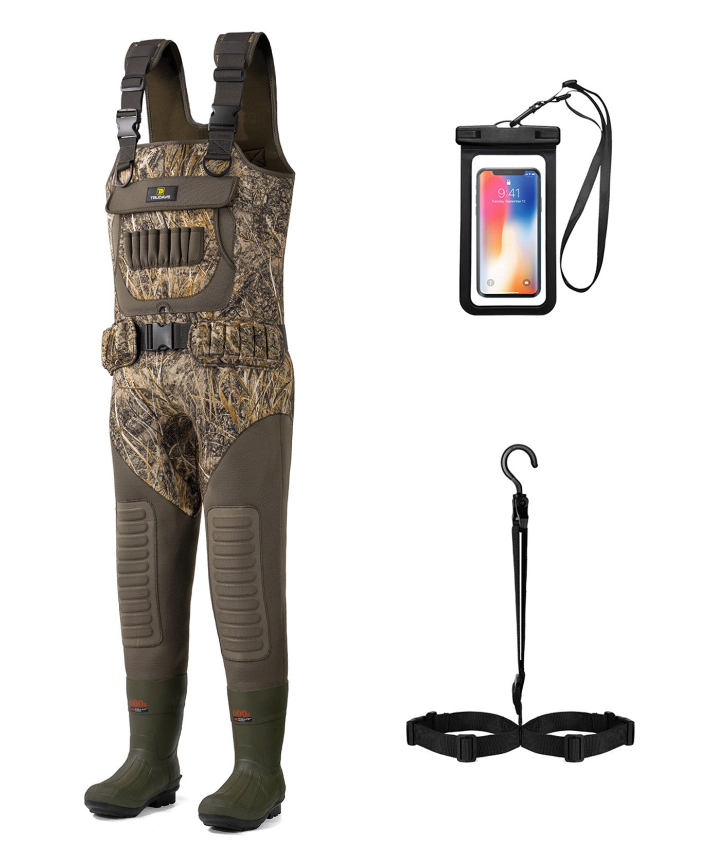 Trudave Hypershield Series Women's 600G Insulated Waterproof Hunting Waders
