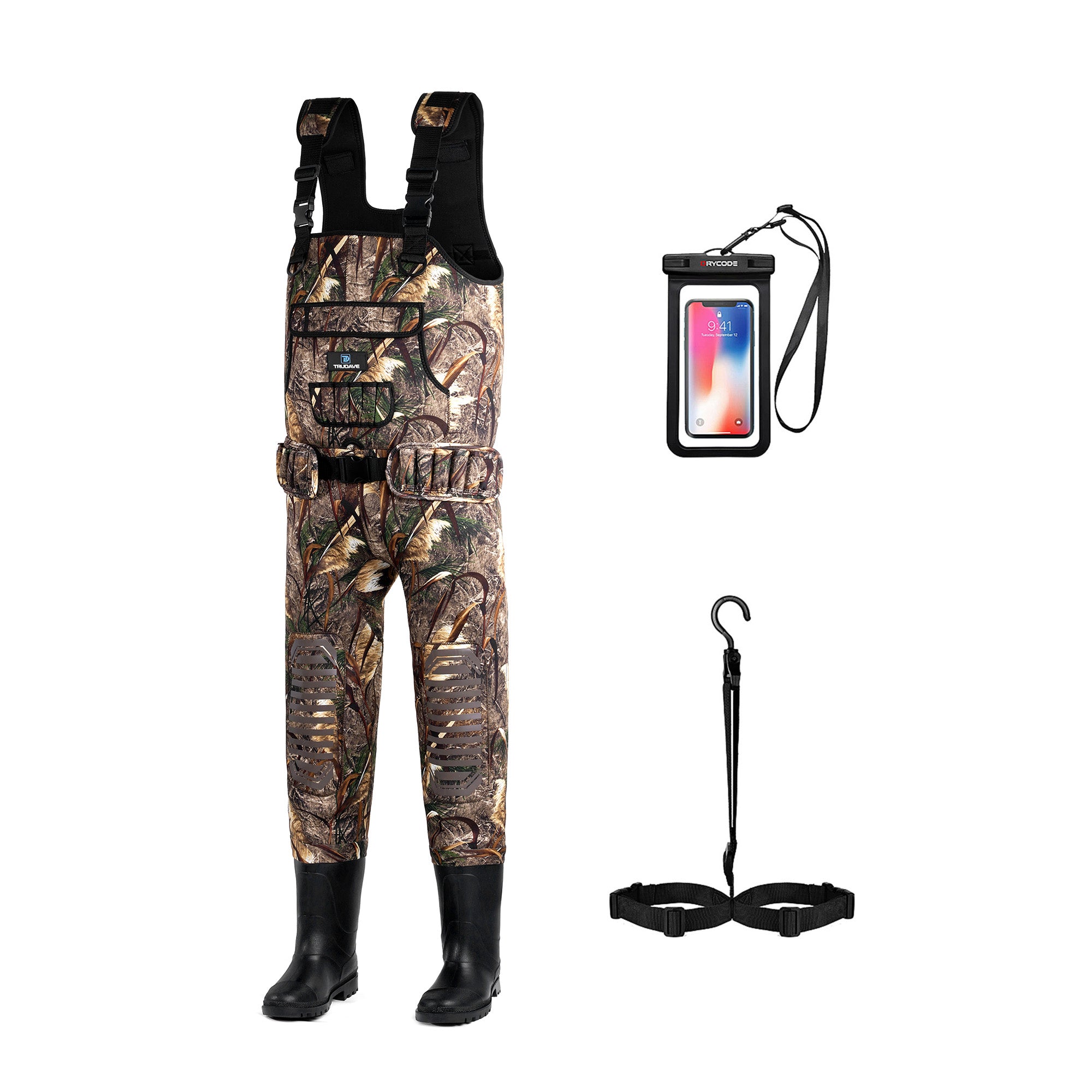 Trudave Hunting Chest Waterproof Neoprene Waders with Boots – AquaWade Series