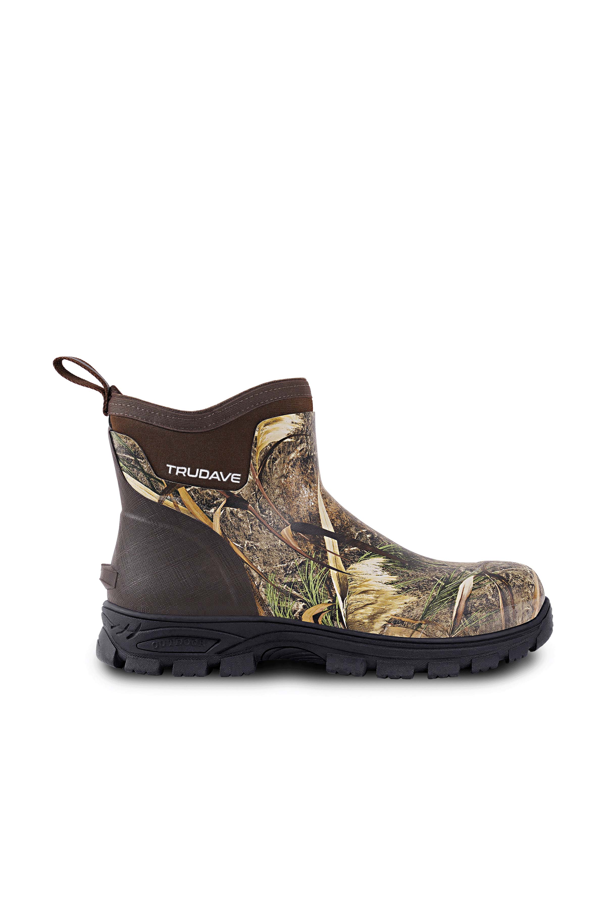 Trudave HuntGuard Series Men's Rain Boots – Waterproof Ankle Rubber Work Boots for Garden & Outdoor