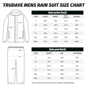Trudave Waterproof Rain Suits for Men