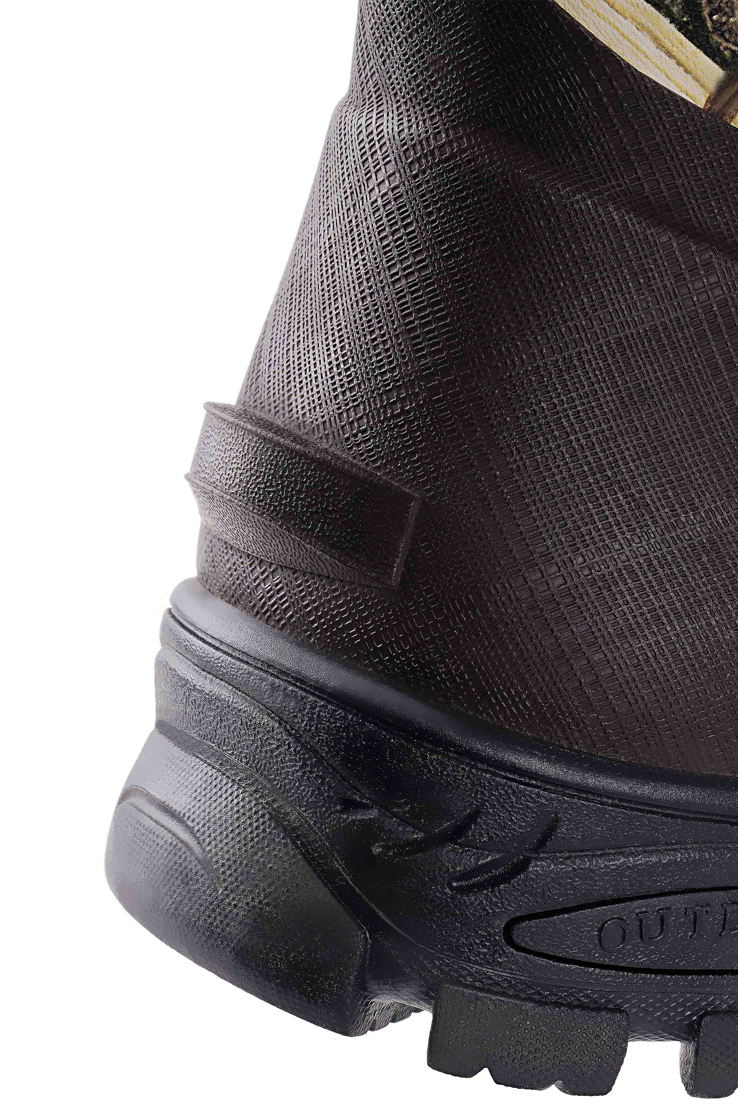 Trudave HuntGuard Series Men's Rain Boots – Waterproof Ankle Rubber Work Boots for Garden & Outdoor