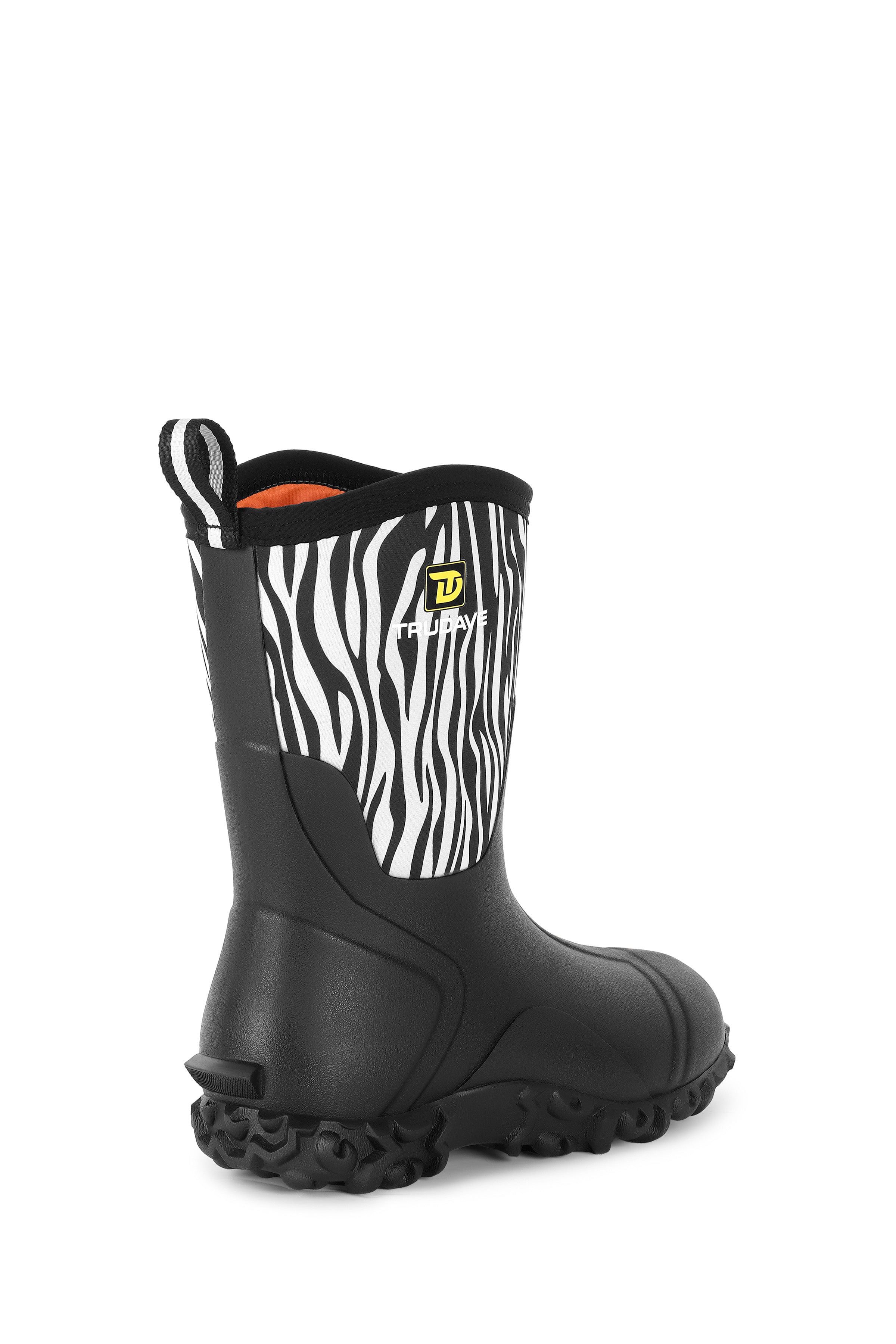 Trudave Women's Mid-Calf Waterproof Rubber Rain Boots – MudTrek Series