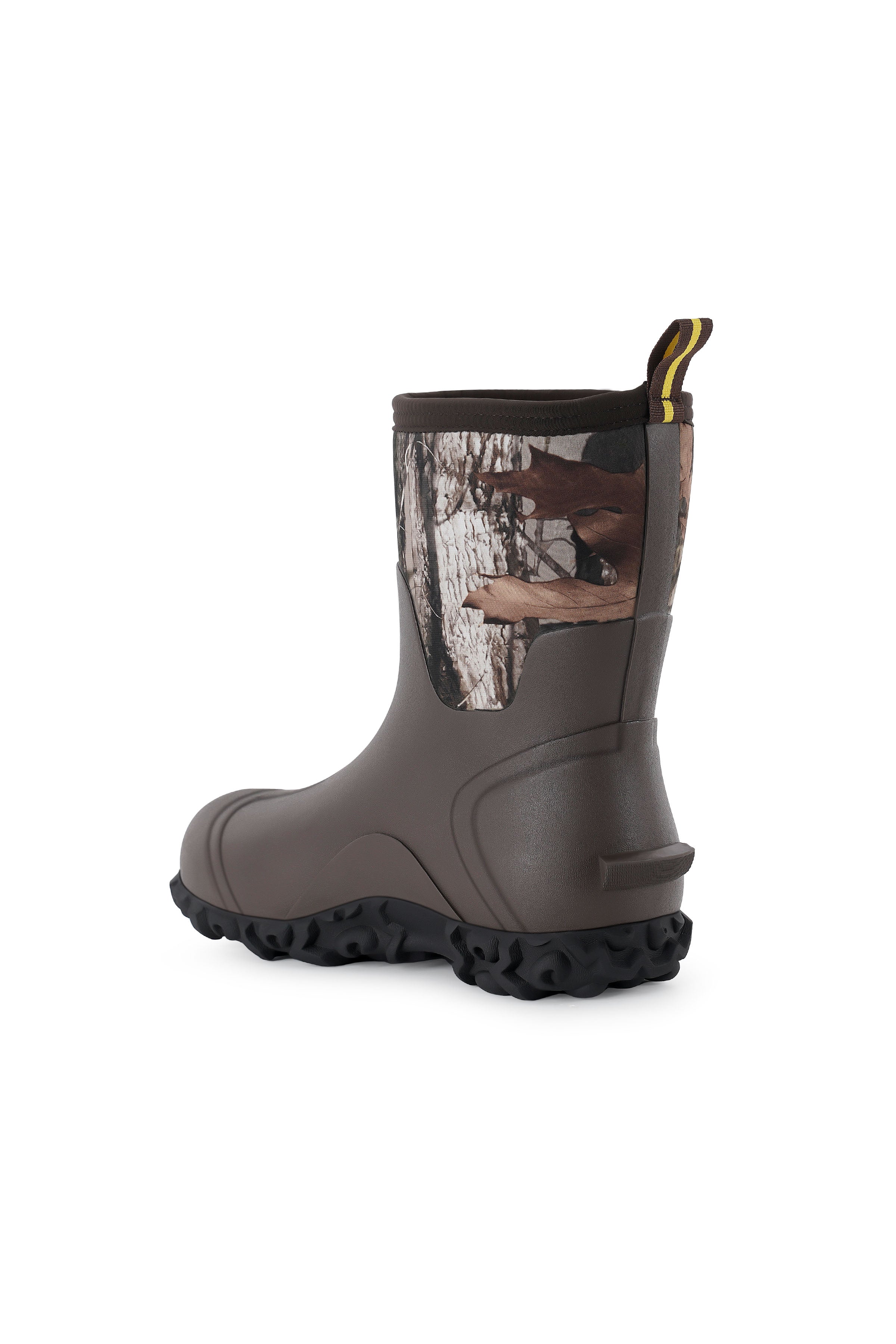 Trudave AquaGrip Series Men's Waterproof Garden, Farm & Rain Boots – Mid-Calf Rubber Work Boots