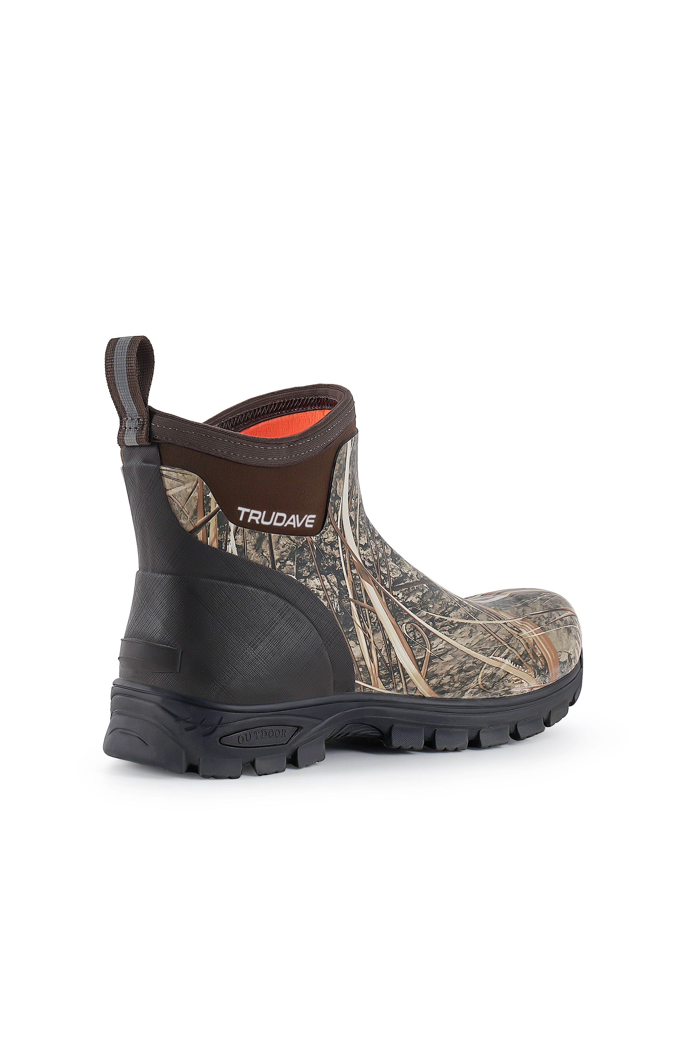 Trudave HuntGuard Series Men's Rain Boots – Waterproof Ankle Rubber Work Boots for Garden & Outdoor