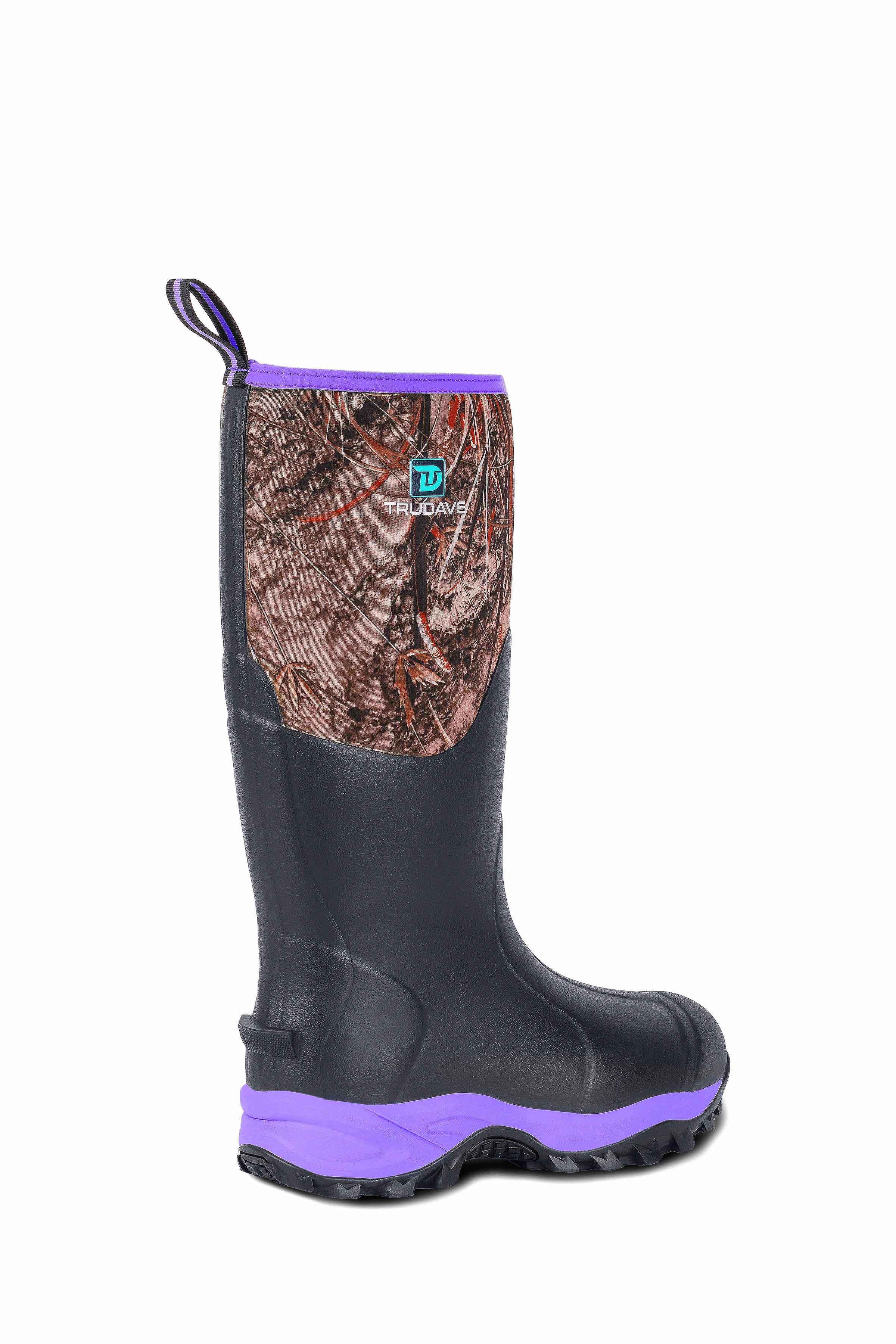 Trudave Women's Tall Waterproof Insulated Rubber Boots for Rain & Garden – HeatHold Series