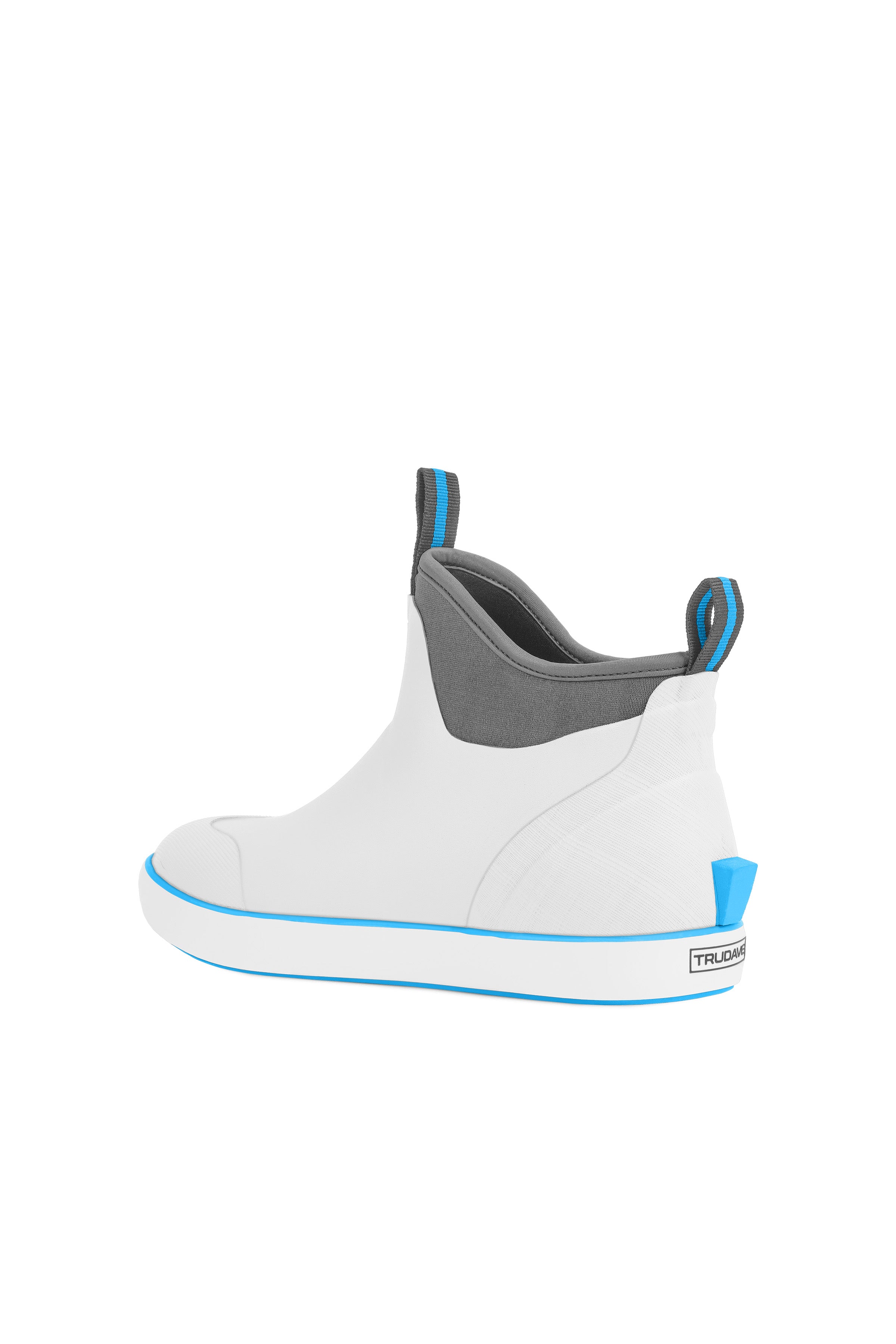 Trudave Seafarer Lite Series Men's Waterproof Slip-On Ankle Deck Boots – Insulated Rubber Fishing Boots