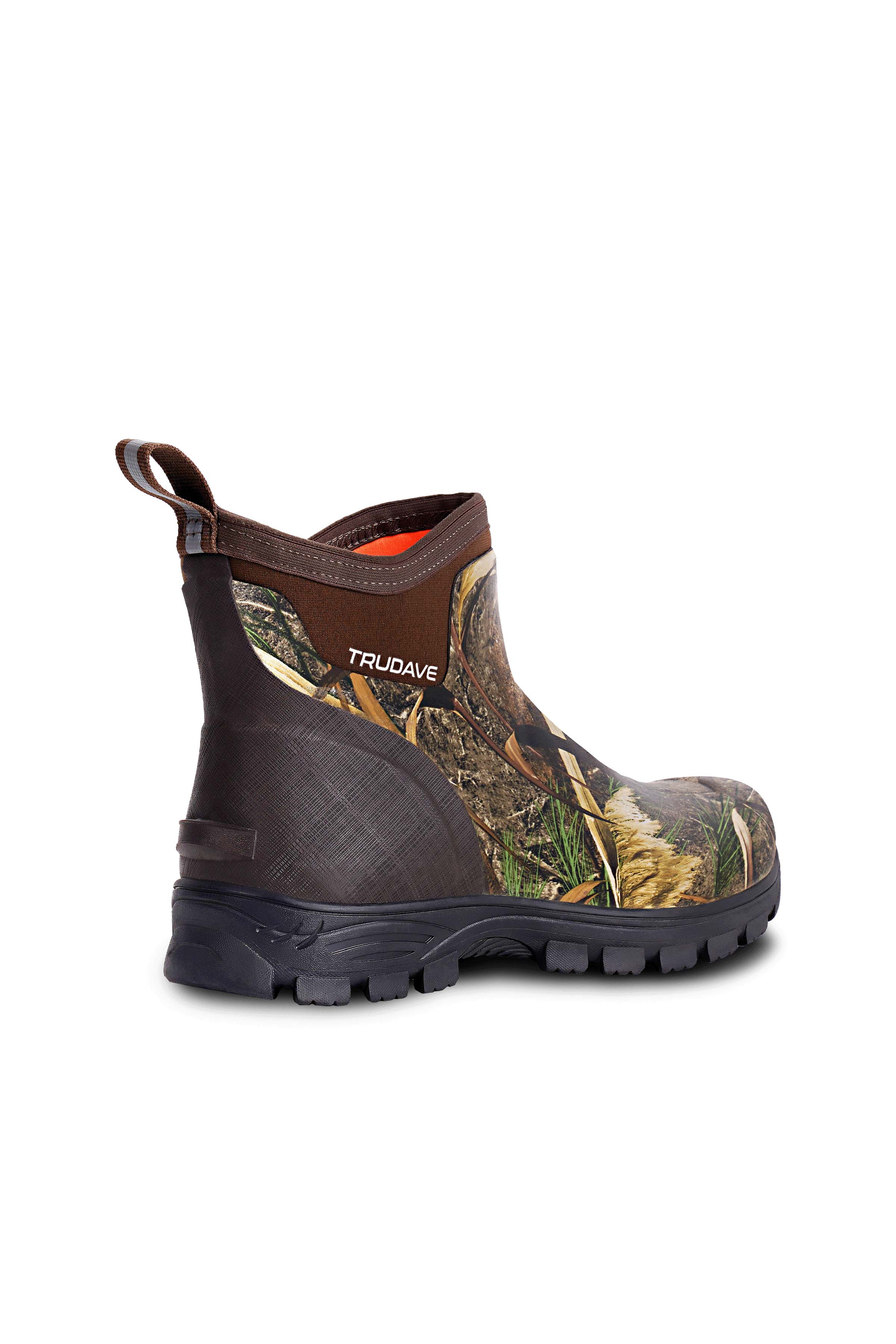 Trudave HuntGuard Series Men's Rain Boots – Waterproof Ankle Rubber Work Boots for Garden & Outdoor