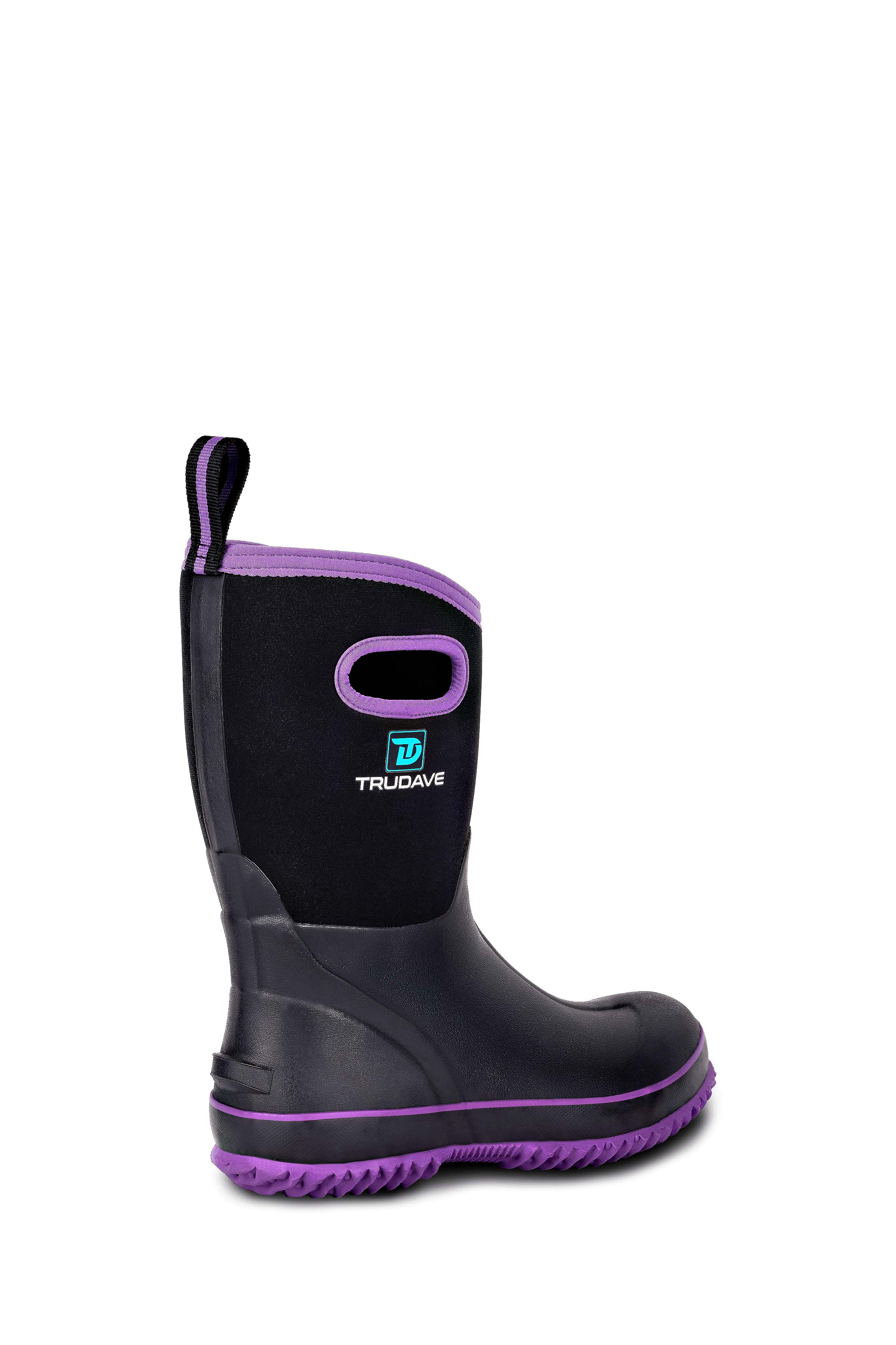 Trudave BloomBoot Series Women's Waterproof Neoprene Garden Rain Boots – Mid-Calf Rubber Design