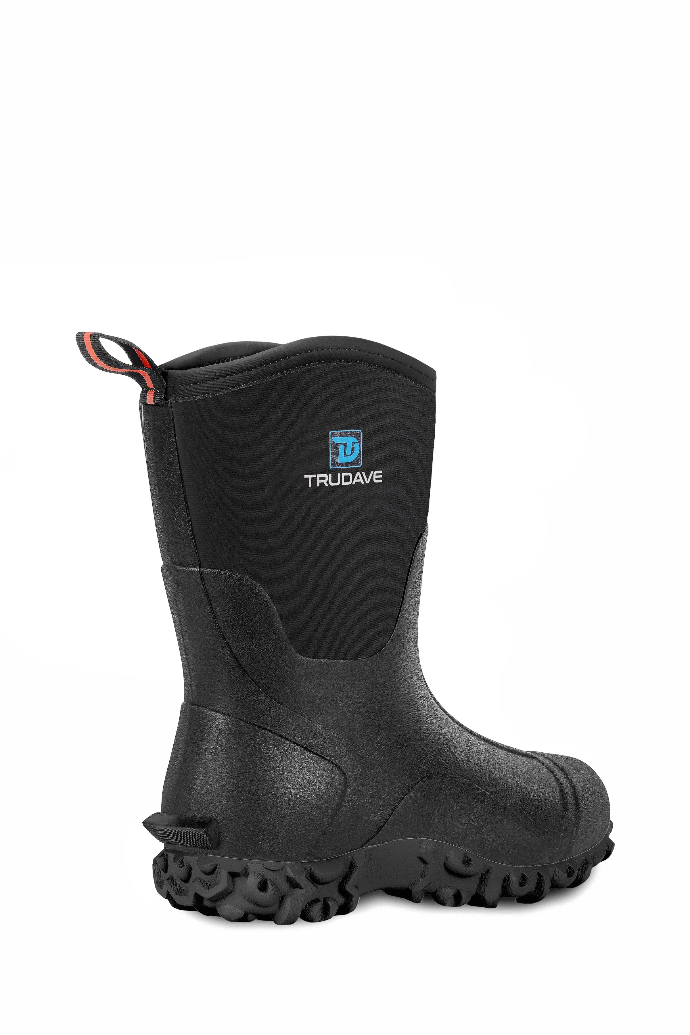 Trudave Women's Mid-Calf Waterproof Rubber Rain Boots – MudTrek Series