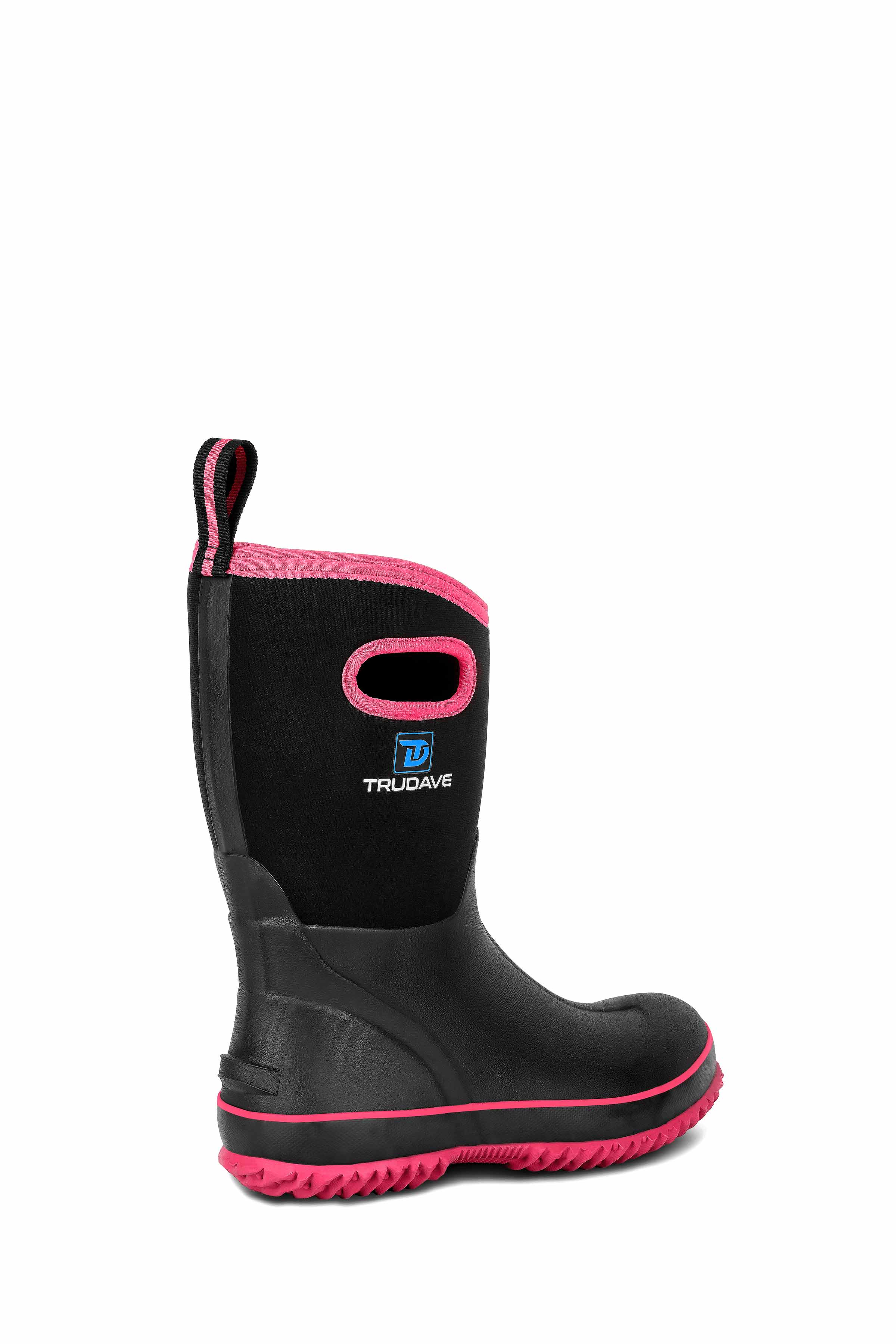 Trudave BloomBoot Series Women's Waterproof Neoprene Garden Rain Boots – Mid-Calf Rubber Design