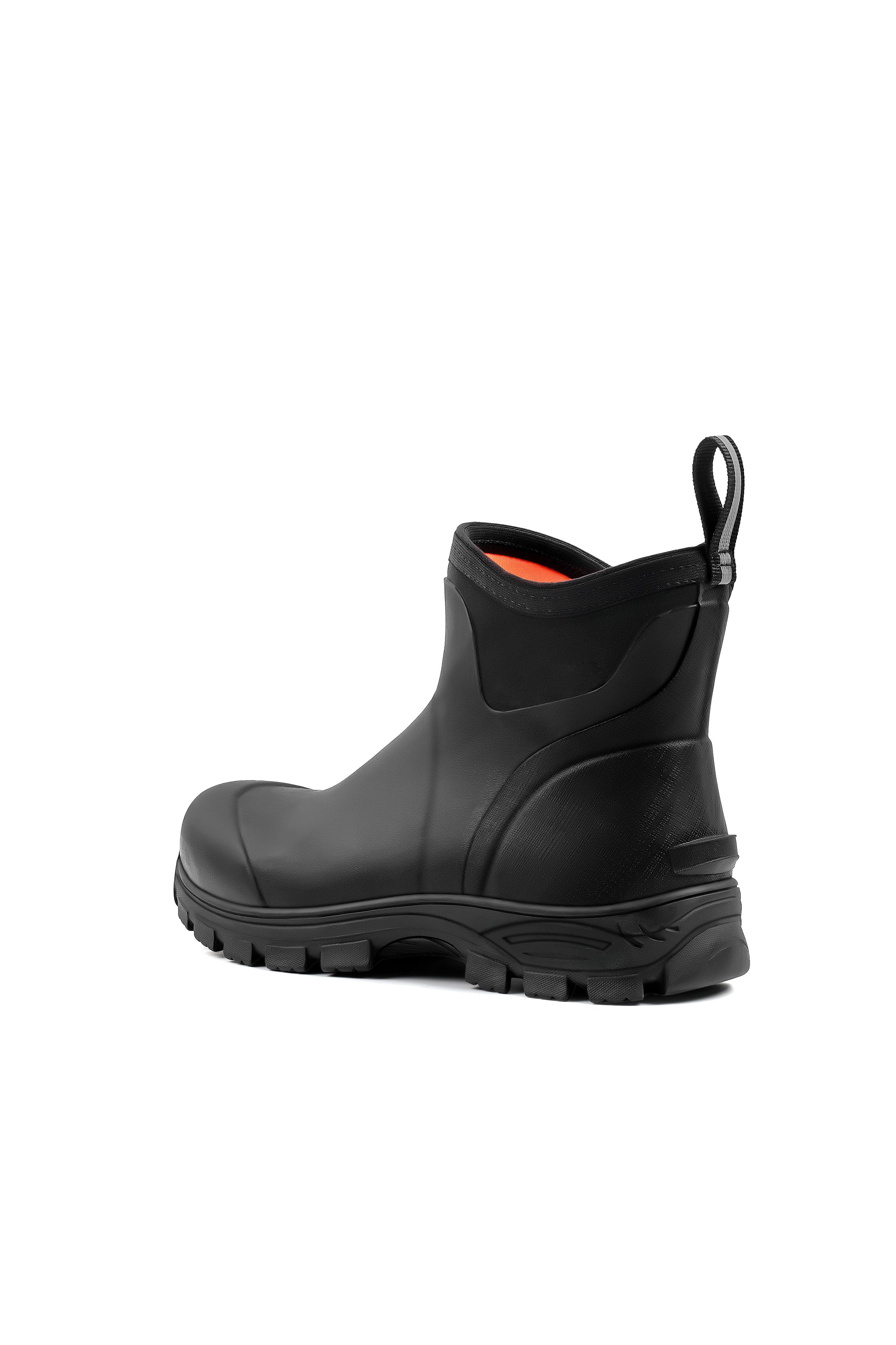 Trudave HuntGuard Series Men's Rain Boots – Waterproof Ankle Rubber Work Boots for Garden & Outdoor