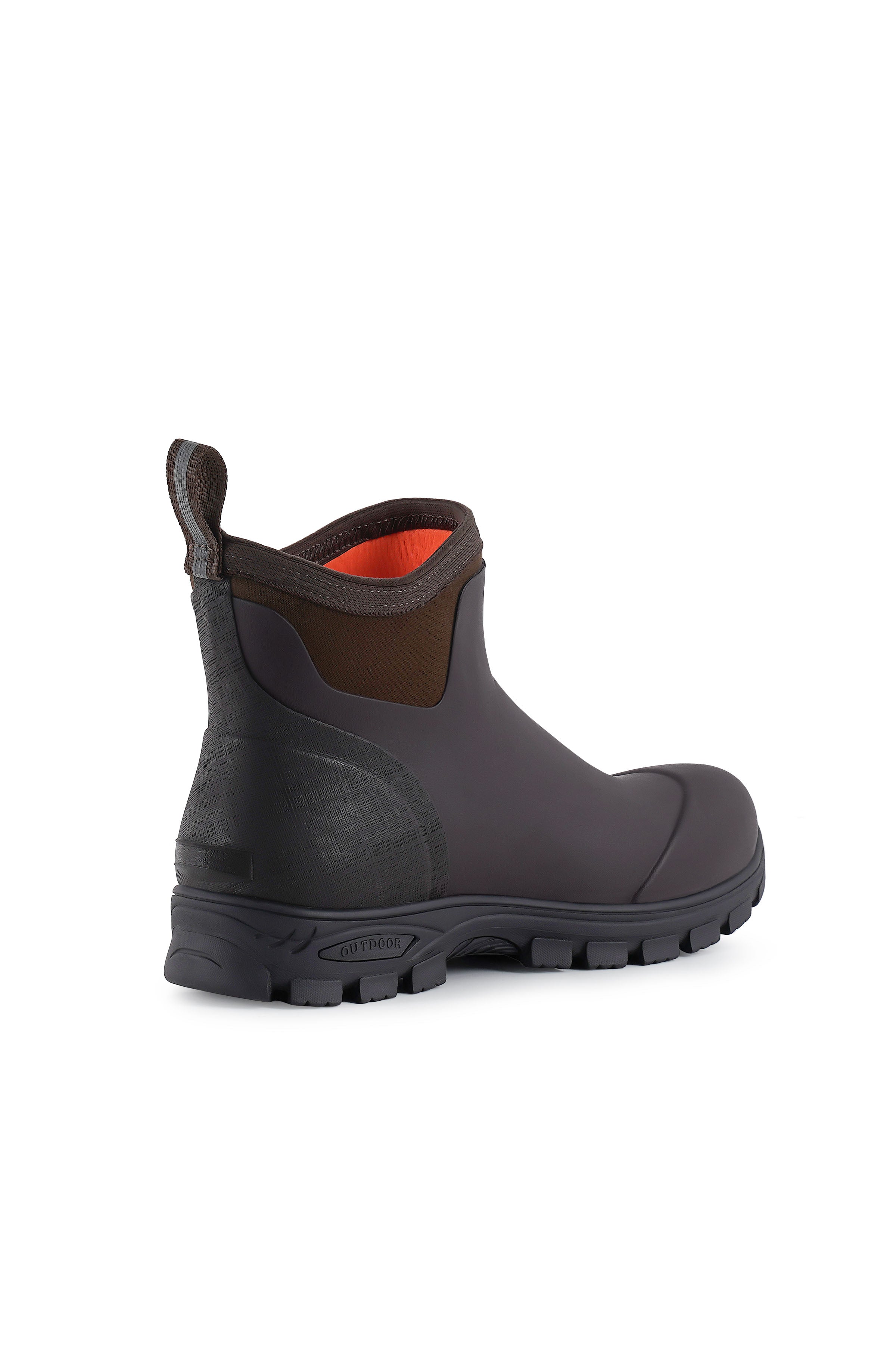 Trudave HuntGuard Series Men's Rain Boots – Waterproof Ankle Rubber Work Boots for Garden & Outdoor