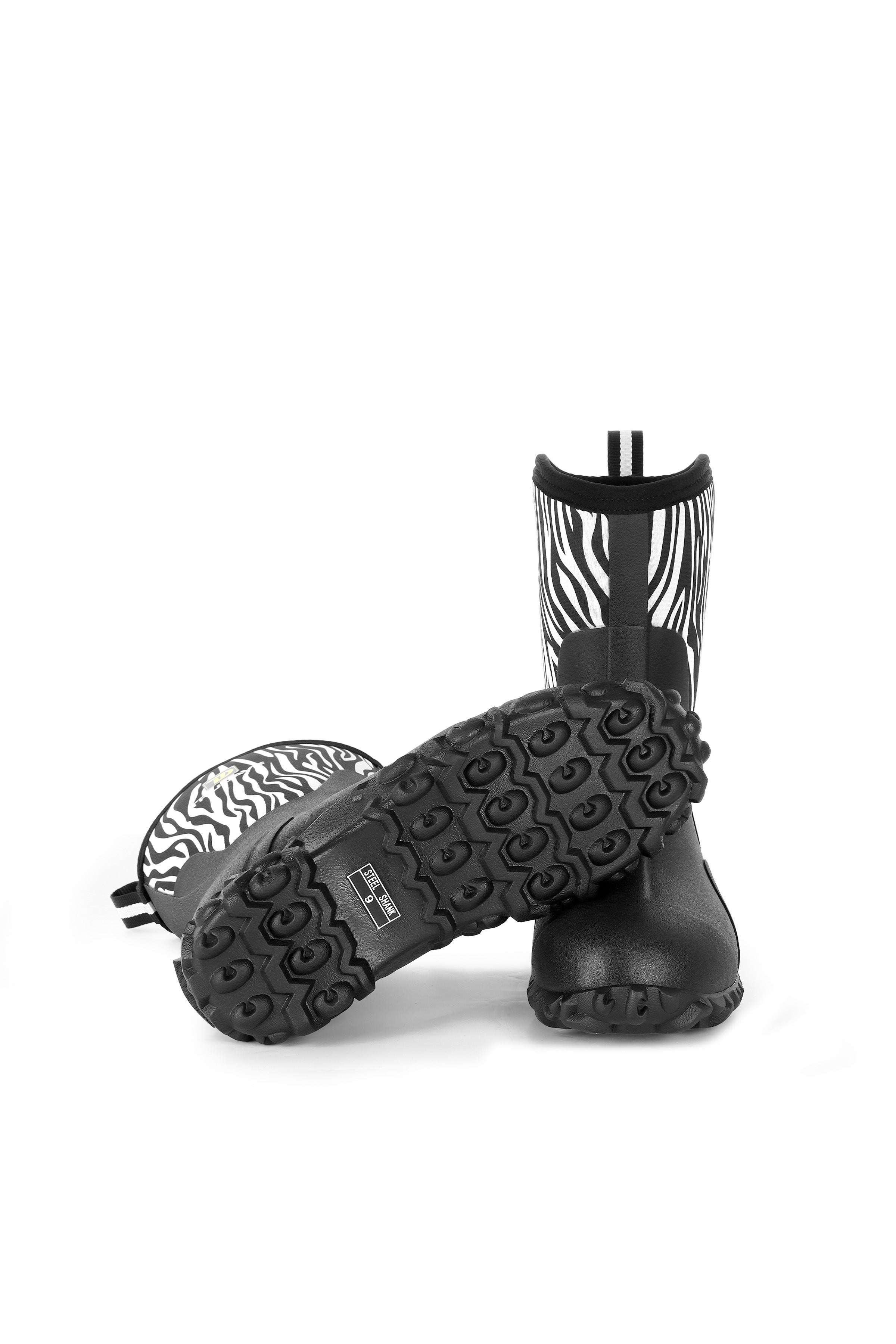 Trudave Women's Mid-Calf Waterproof Rubber Rain Boots – MudTrek Series