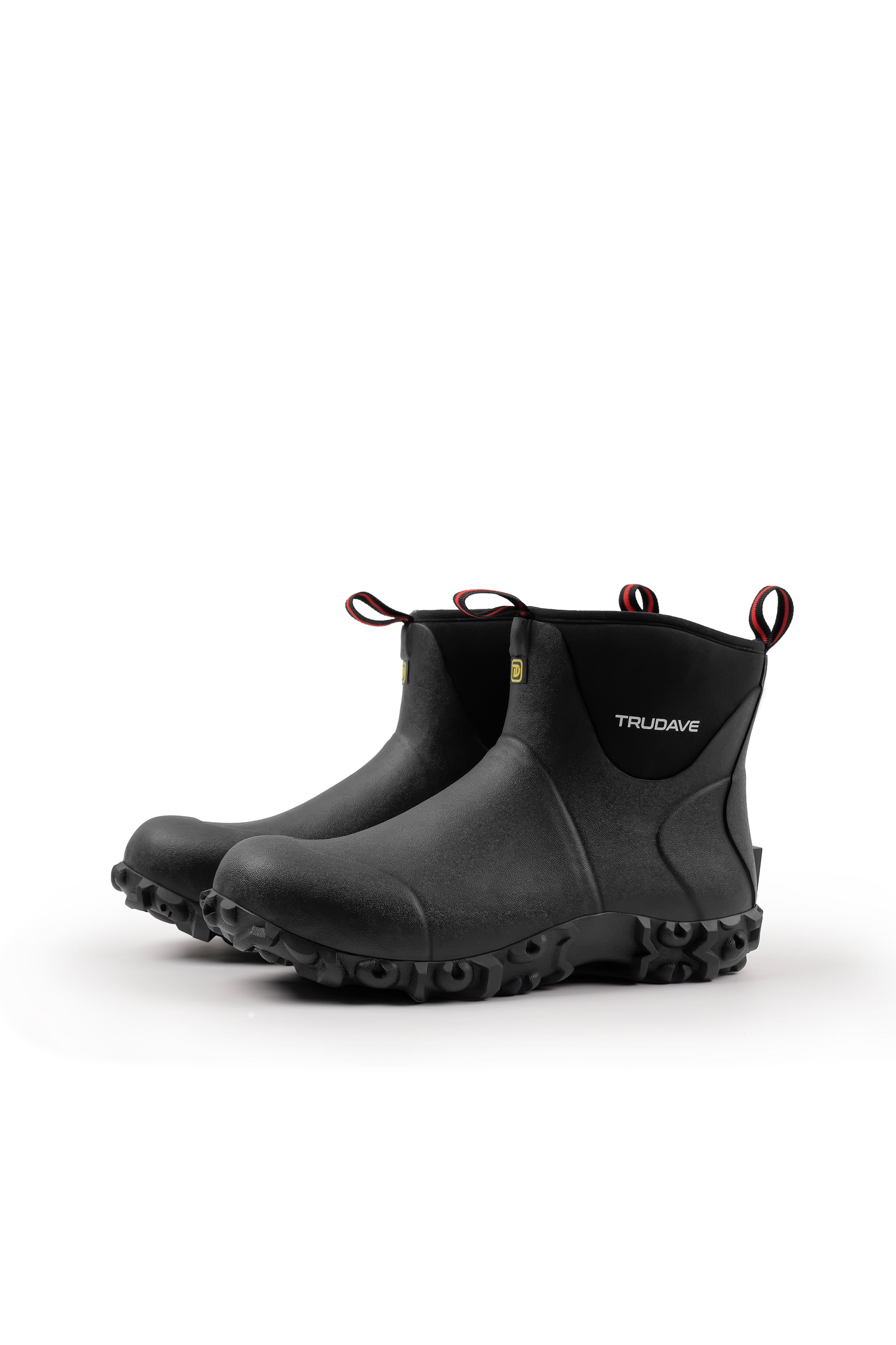 Trudave Men's Ankle Rubber Boots with Steel Shank