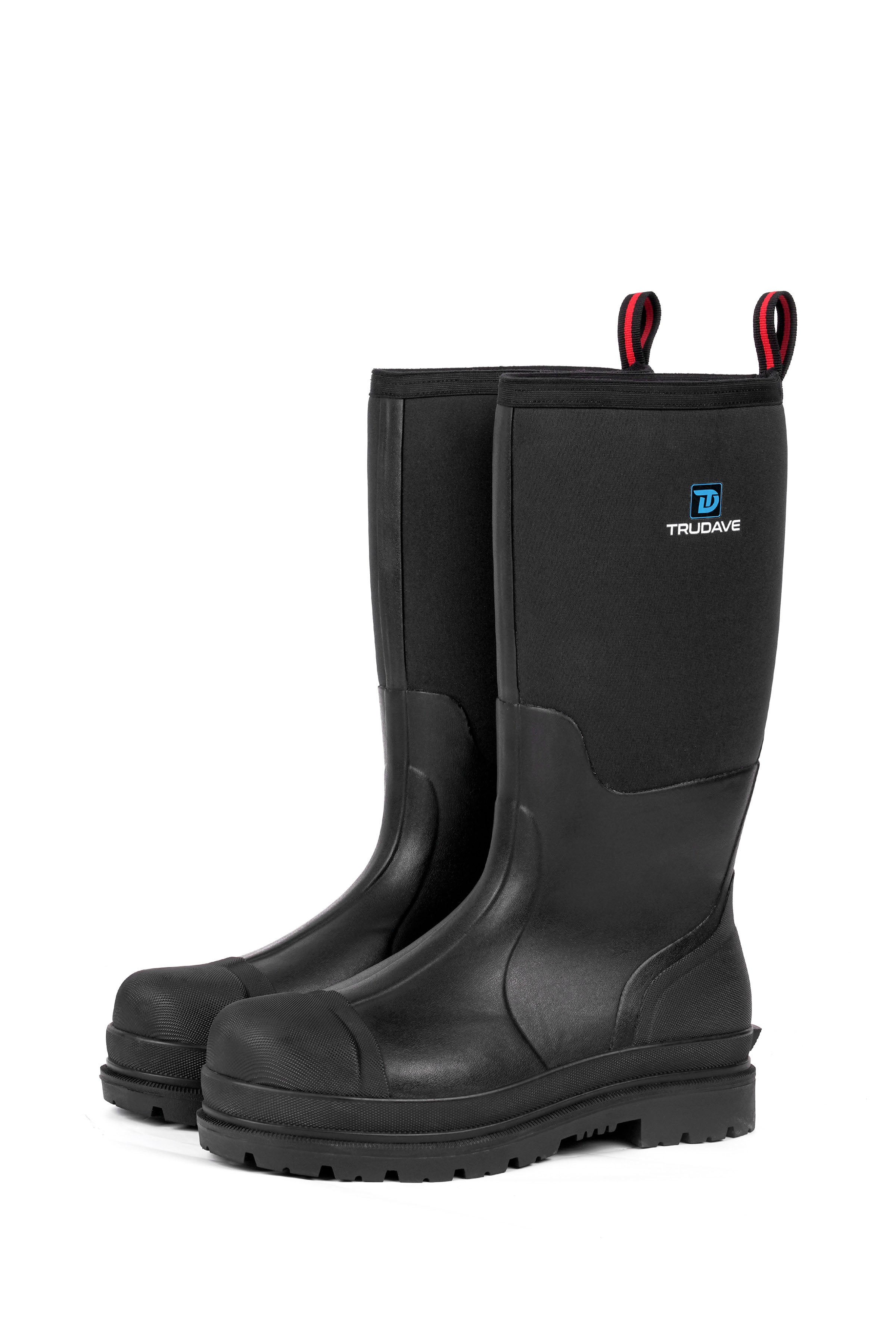 Trudave Men's Tall Waterproof Work Boots with Steel Toe – IronShield Series