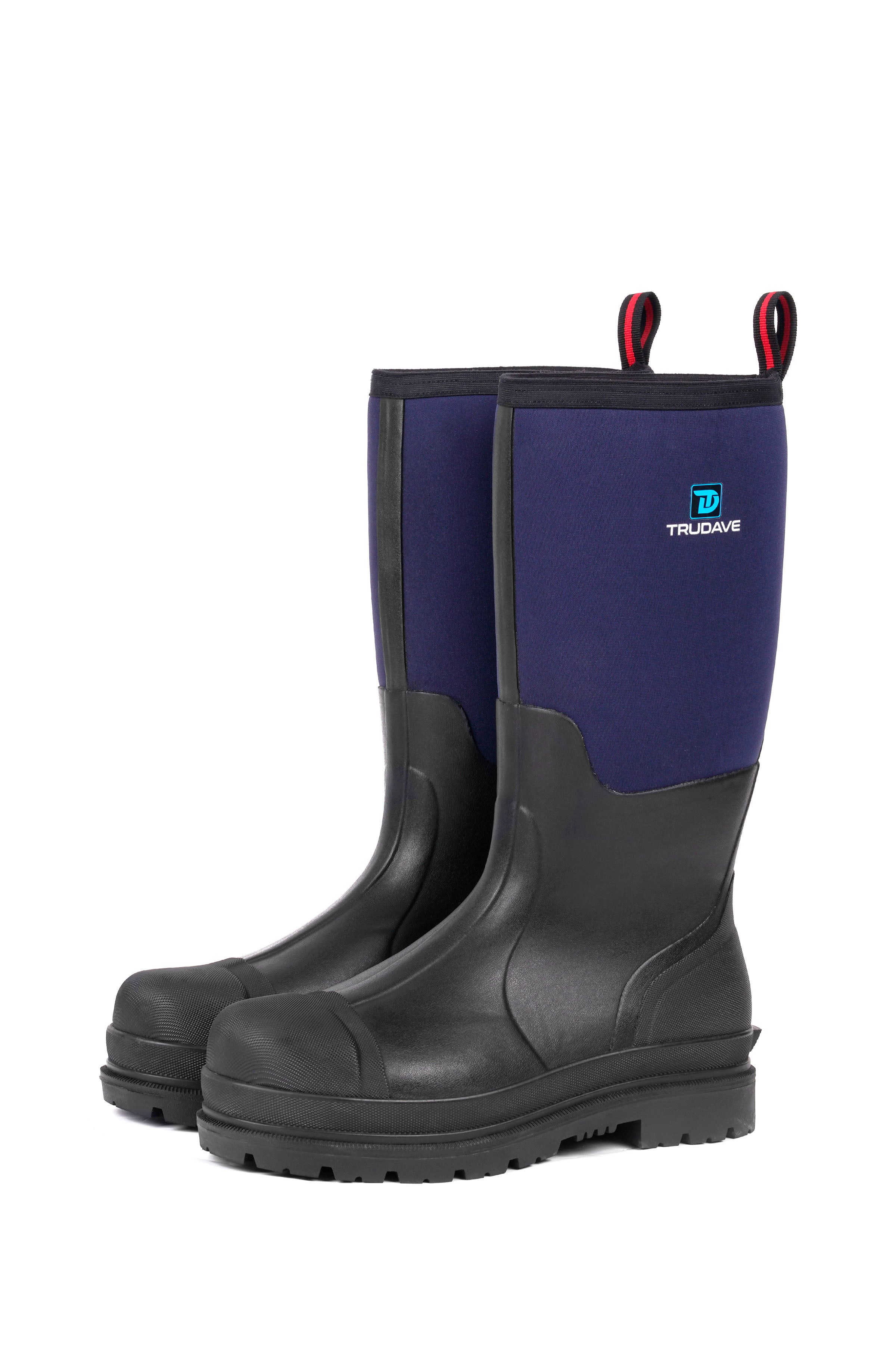 Trudave Men's Tall Waterproof Work Boots with Steel Toe – IronShield Series