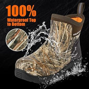 TRUDAVE Rain Boots Waterproof Garden Shoes, Ankle Rubber Work Boots