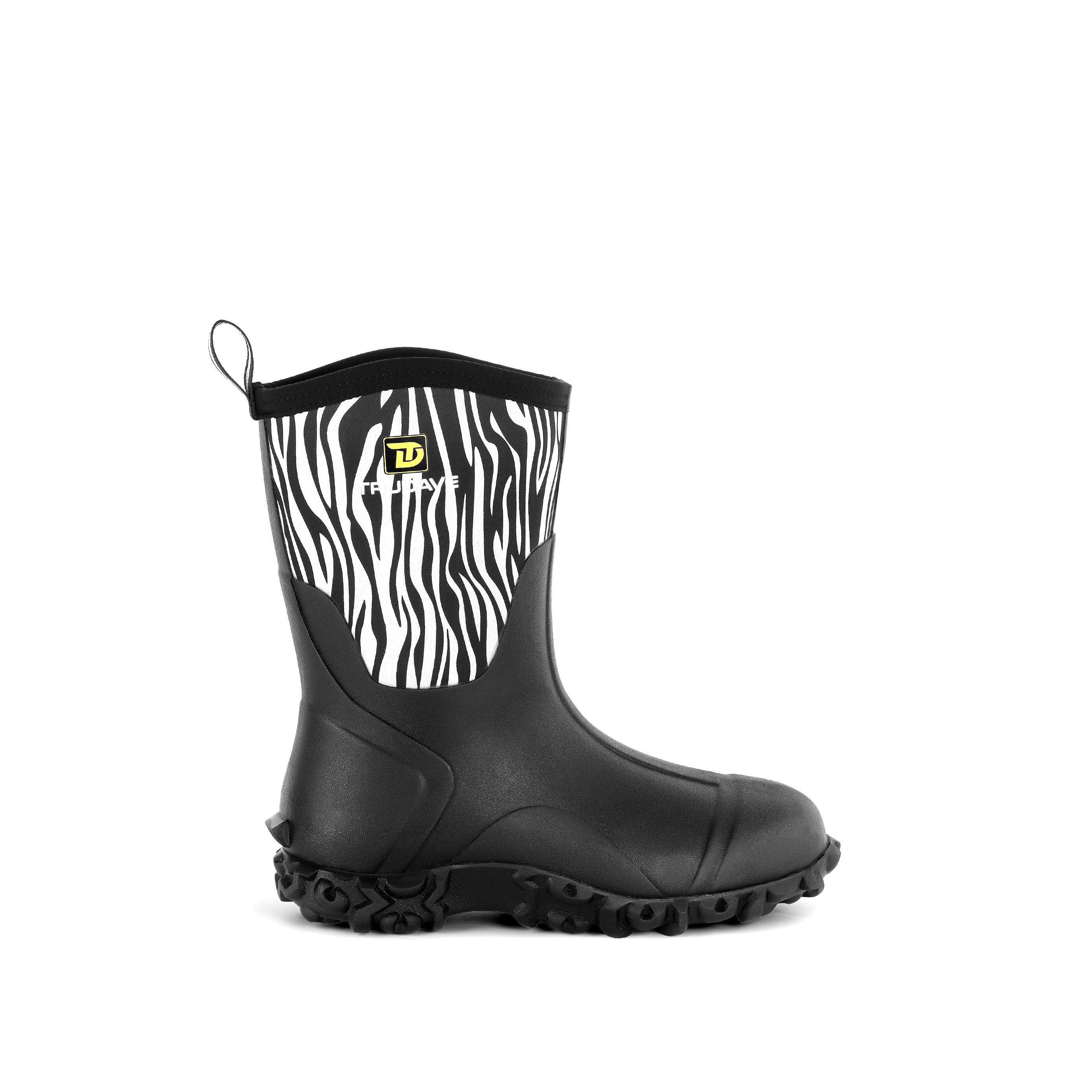 Trudave Women's Mid-Calf Waterproof Rubber Rain Boots – MudTrek Series