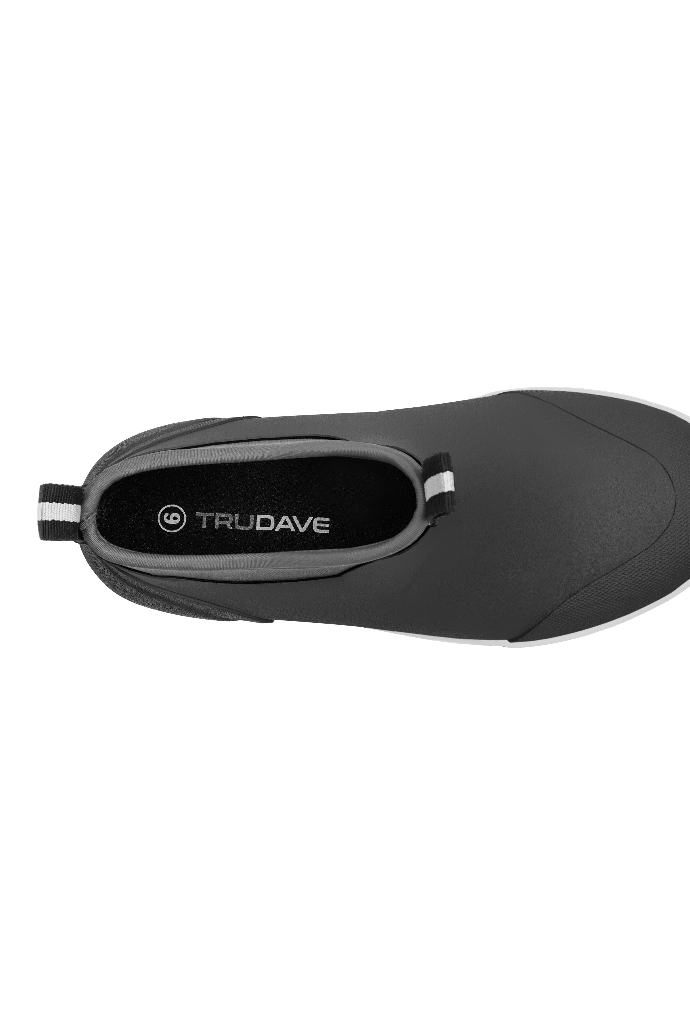 Trudave Seafarer Lite Series Men's Waterproof Slip-On Ankle Deck Boots – Insulated Rubber Fishing Boots