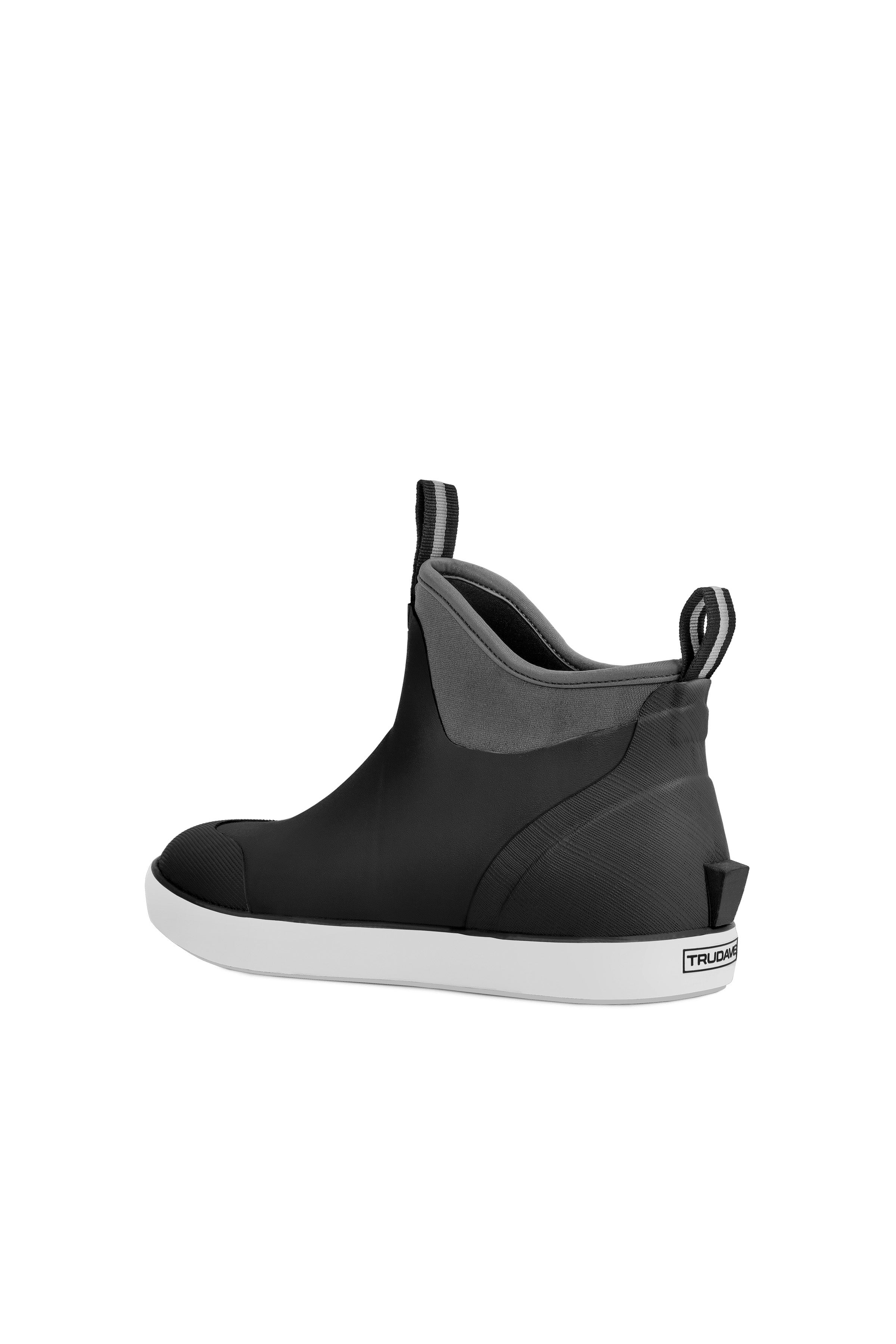 Trudave Seafarer Lite Series Men's Waterproof Slip-On Ankle Deck Boots – Insulated Rubber Fishing Boots