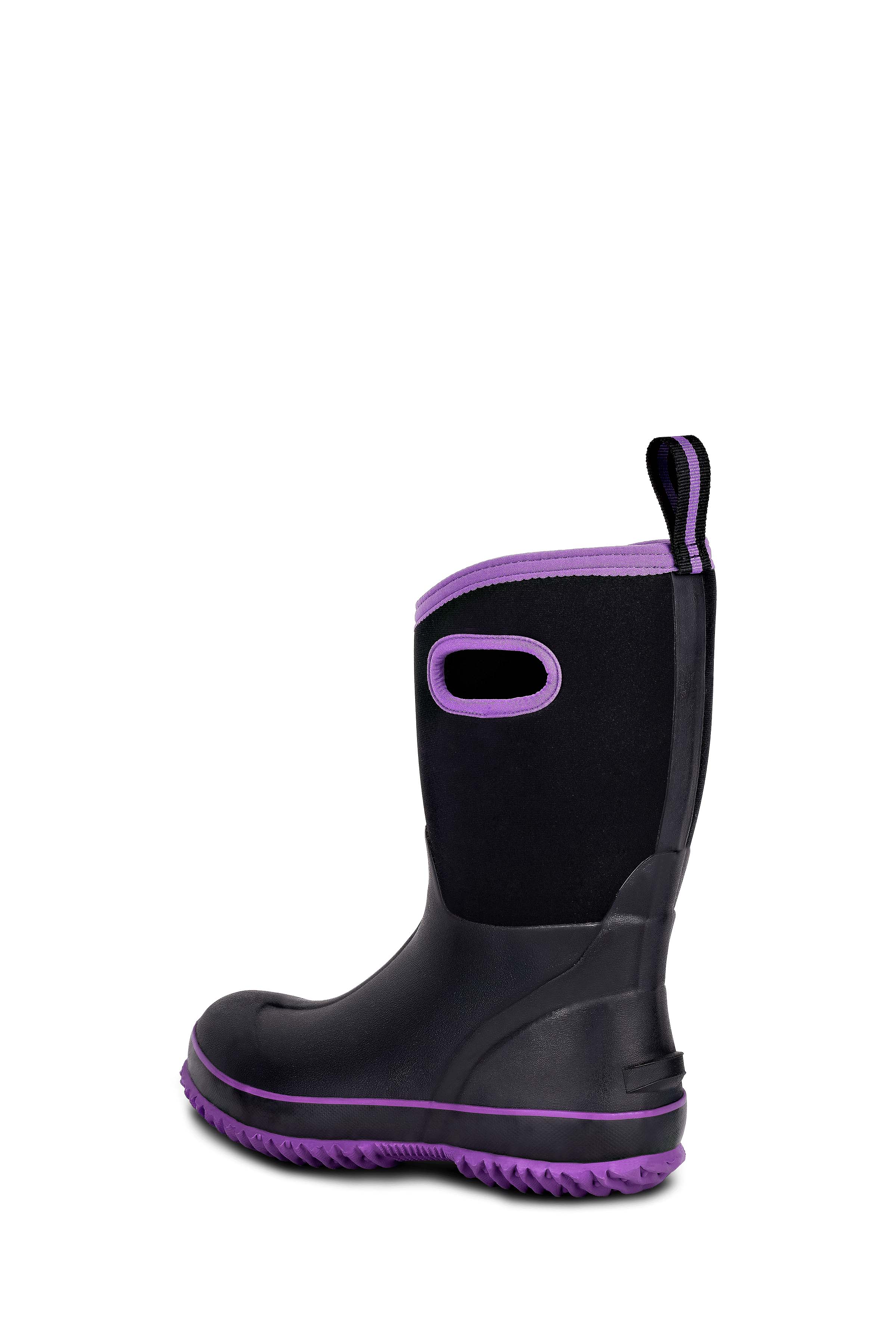 Trudave BloomBoot Series Women's Waterproof Neoprene Garden Rain Boots – Mid-Calf Rubber Design
