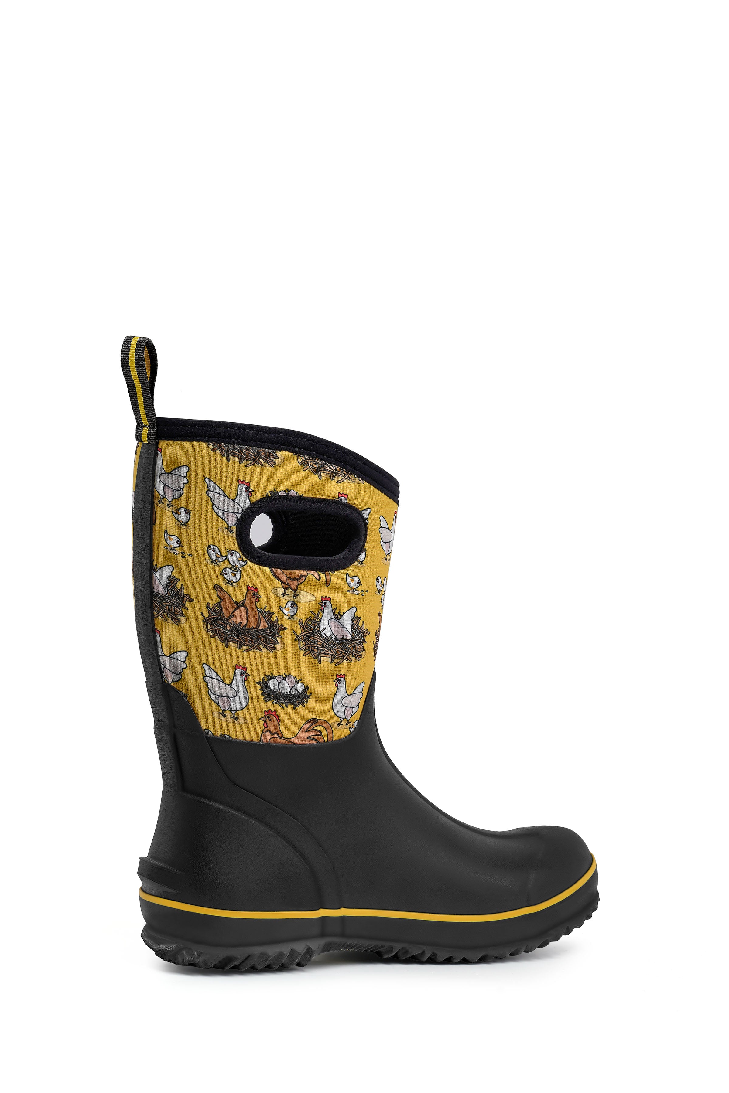 Trudave BloomBoot Series Women's Waterproof Neoprene Garden Rain Boots – Mid-Calf Rubber Design