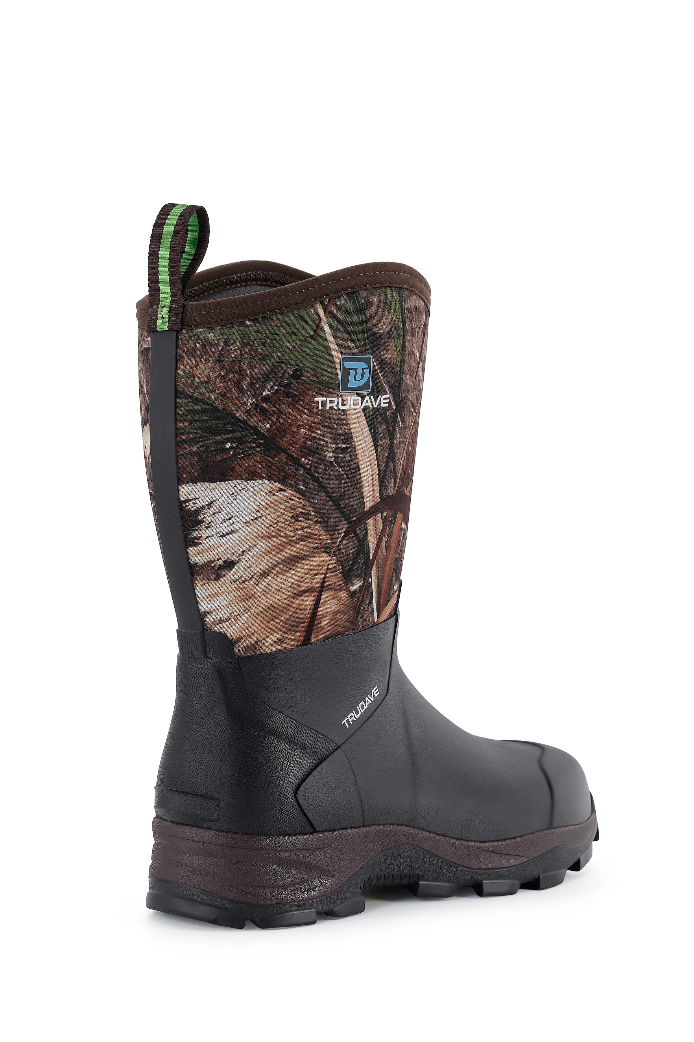 Trudave Men's Mid-Calf Waterproof Rubber Rain Boots – AquaGuard Series