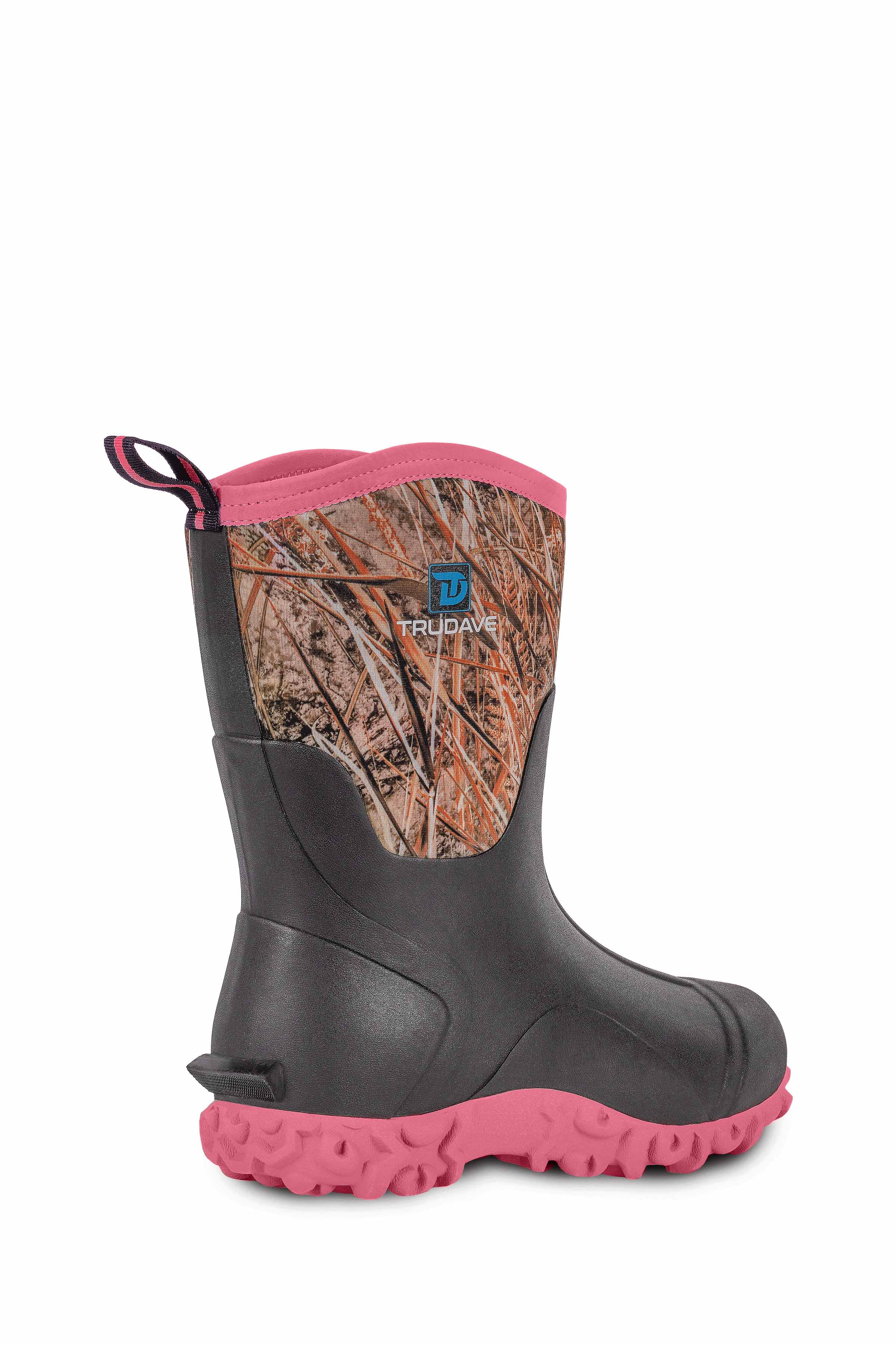 Trudave Women's Mid-Calf Waterproof Rubber Rain Boots – MudTrek Series