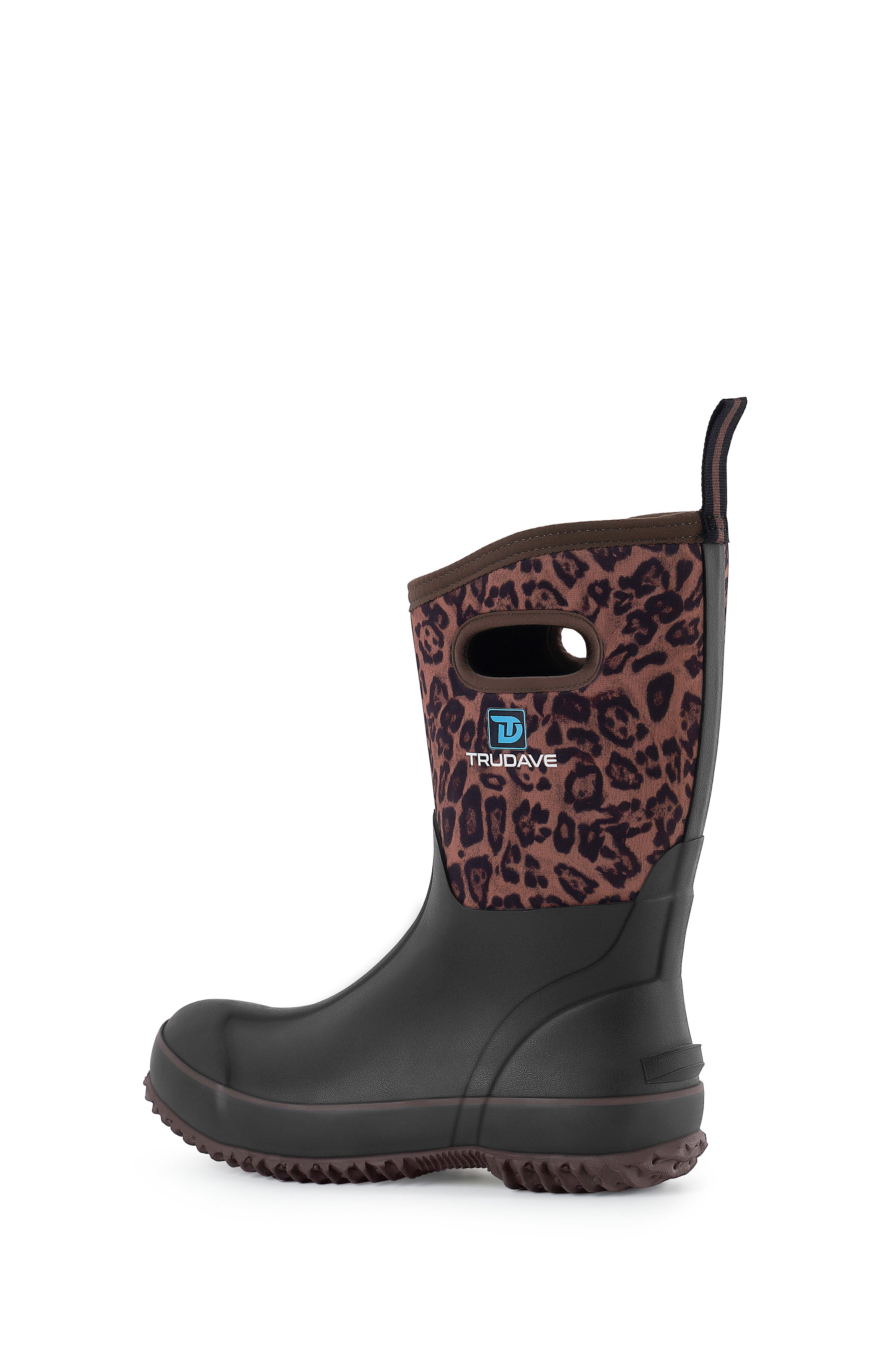 Trudave BloomBoot Series Women's Waterproof Neoprene Garden Rain Boots – Mid-Calf Rubber Design