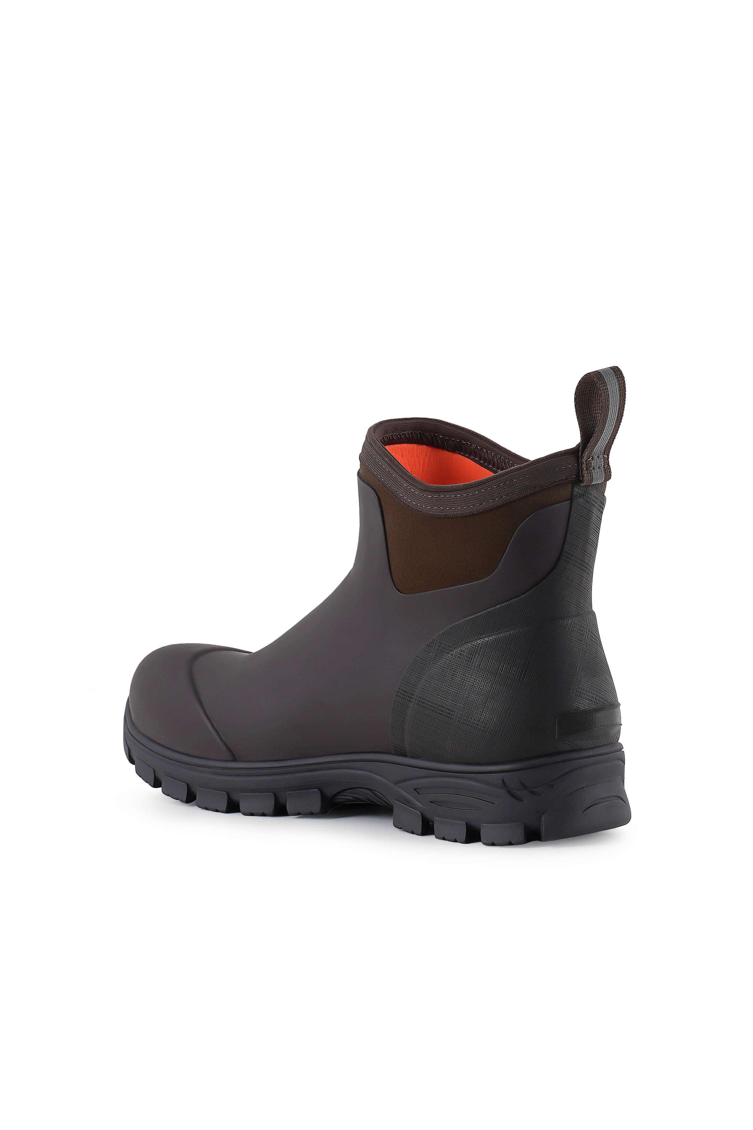 Trudave HuntGuard Series Men's Rain Boots – Waterproof Ankle Rubber Work Boots for Garden & Outdoor