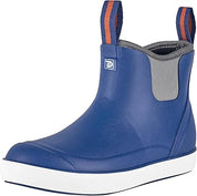 TRUDAVE Women's Ankle Rain Boots, Rubber Fishing Deck Boots, Garden Shoes for Outdoor Work(Legion Blue)