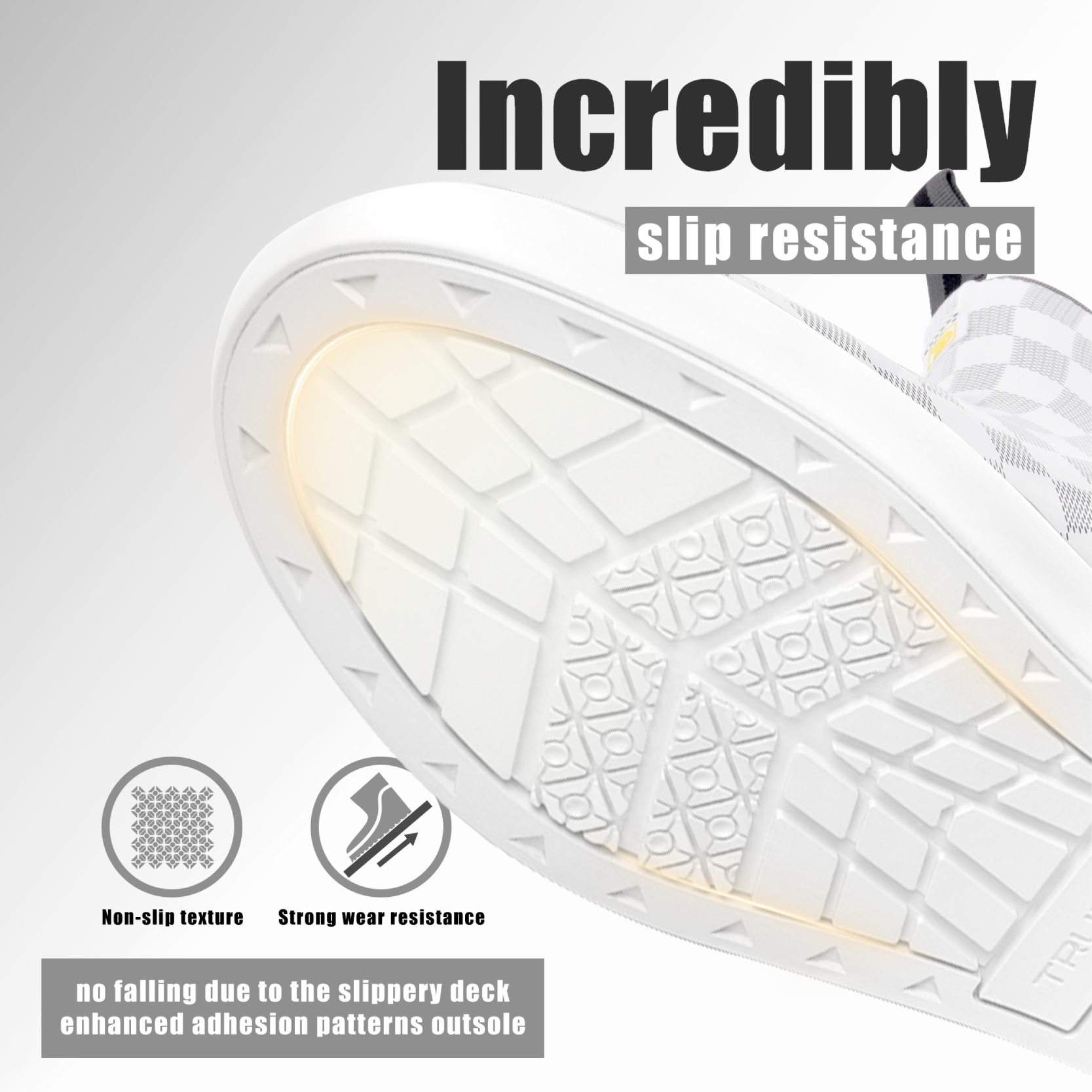 Trudave 6.7" Waterproof Rubber Deck Boots - White Check