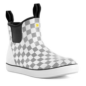 Trudave 6.7" Waterproof Rubber Deck Boots - White Check