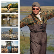 Trudave Bootfoot Waders for Men and Women-Brown