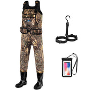 Trudave Real Grass Men's Chest Waders with Boots for Hunting