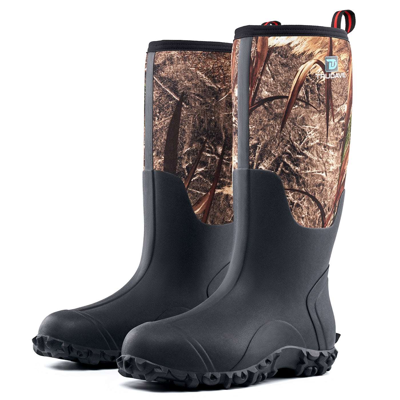 Trudave Real Reed Men's Rubber Hunting Boots with Steel Shank