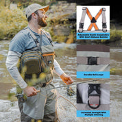 Trudave Stocking Foot Breathable Waders for Fly Fishing