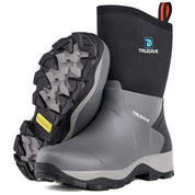 Trudave Women's Black Short Rain Boots