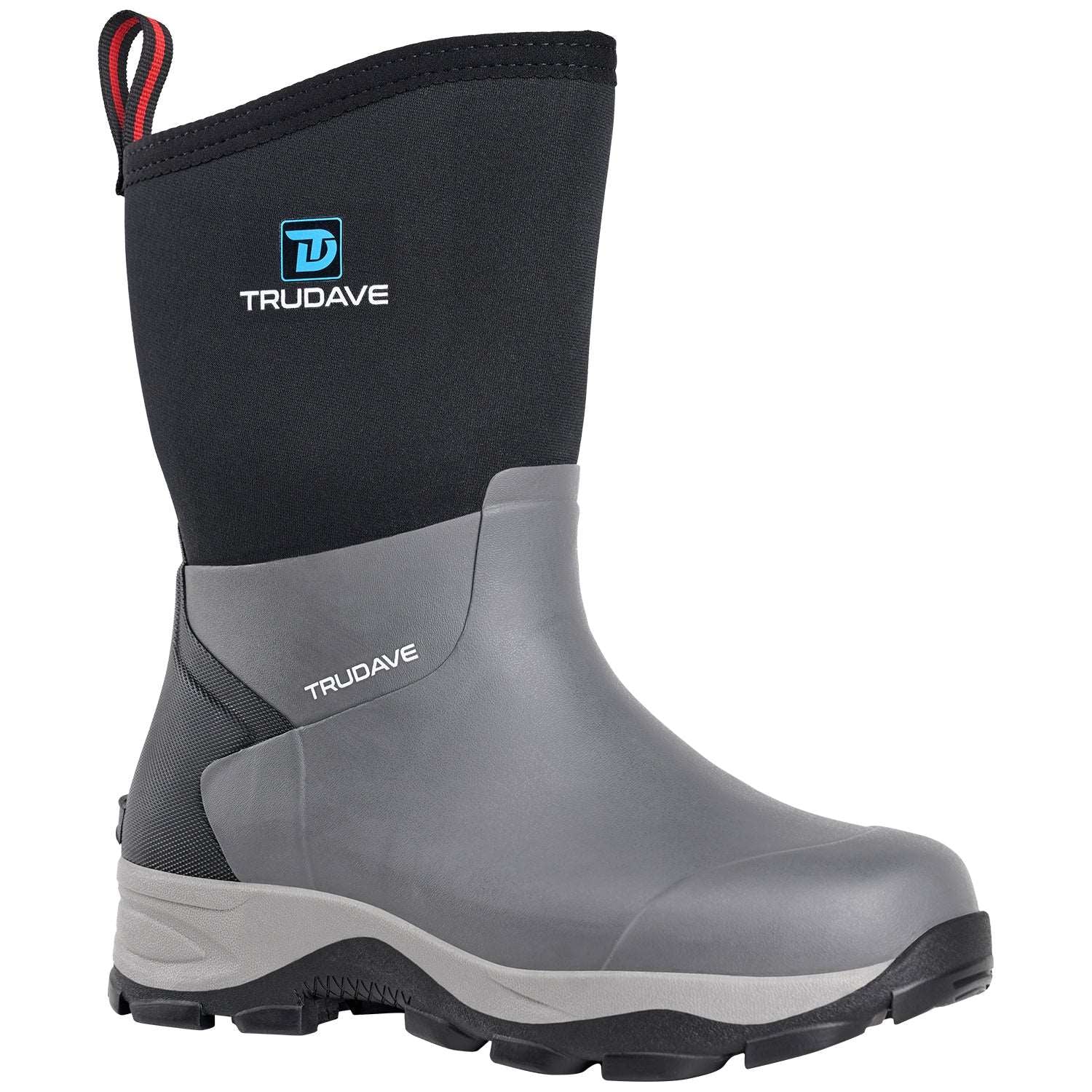 Trudave Women's Black Short Rain Boots