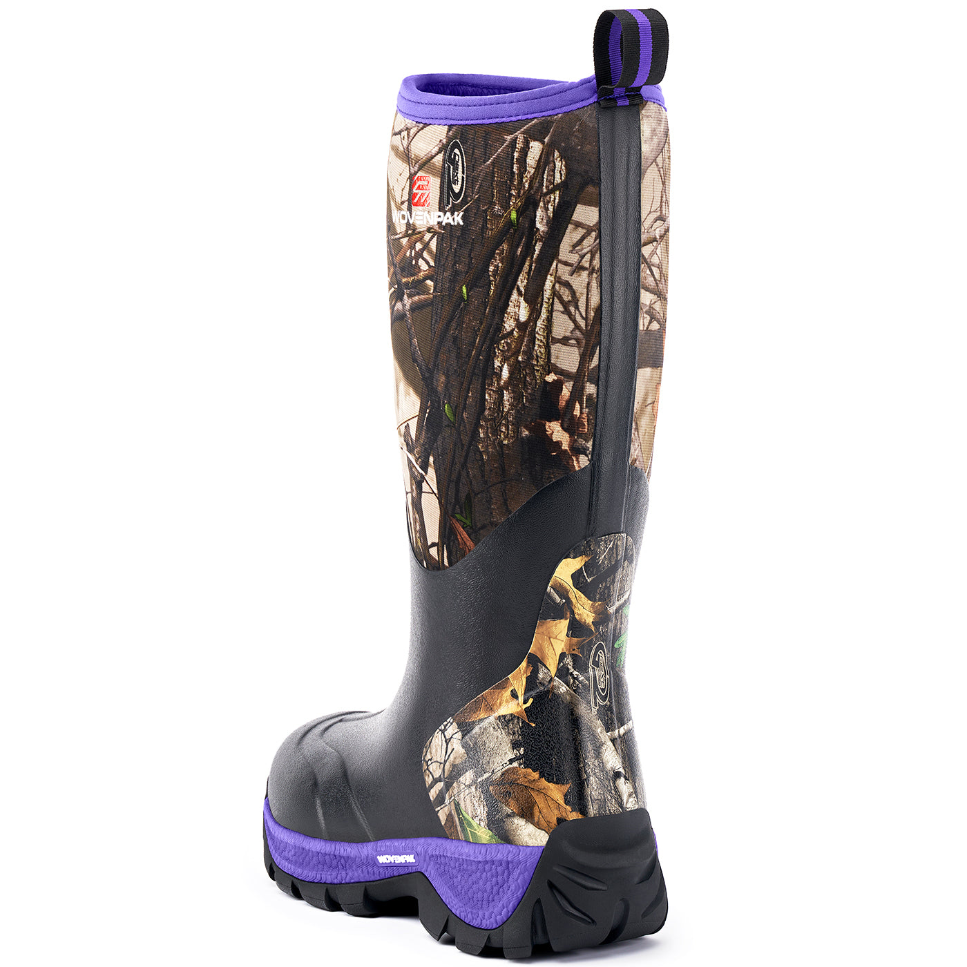 WOVENPAK Purple Camo Women's Waterproof Hunting Boots