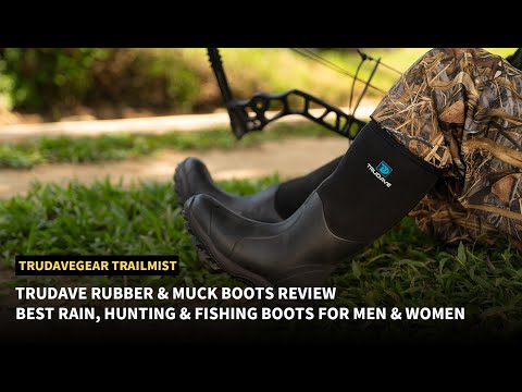 Trudave TrailMist Series Rubber Boots  – Waterproof 6mm Neoprene muck Boots