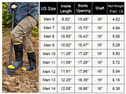 Trudave Steel Toe Rubber Work Boots For Men
